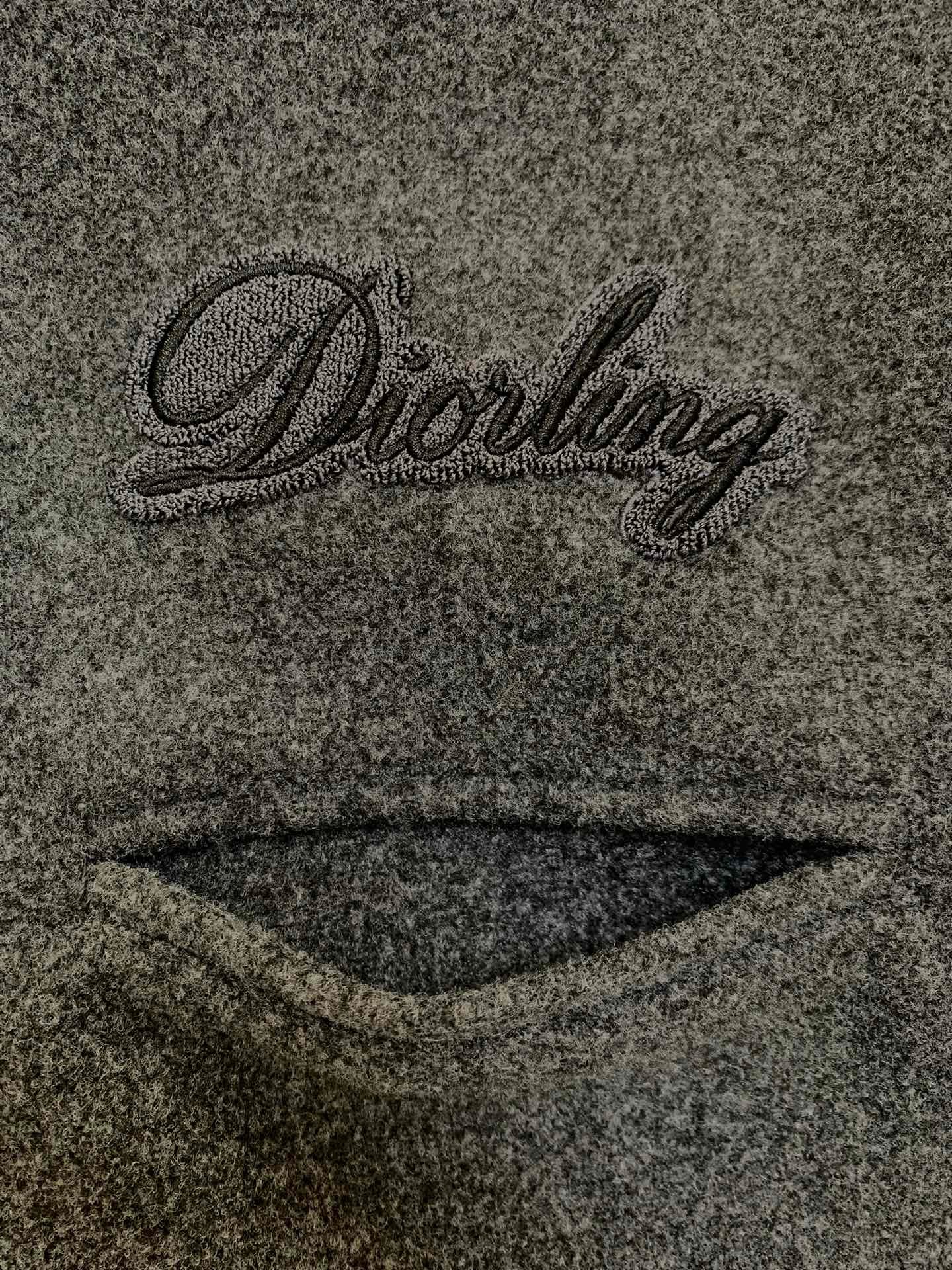 Dior Embroidered Towel with Lettered Baseball Jacket Coat D121203 - Image 3