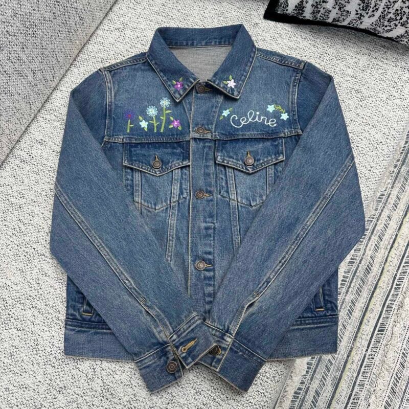 Celine Embroidered Trucker Jacket D121205