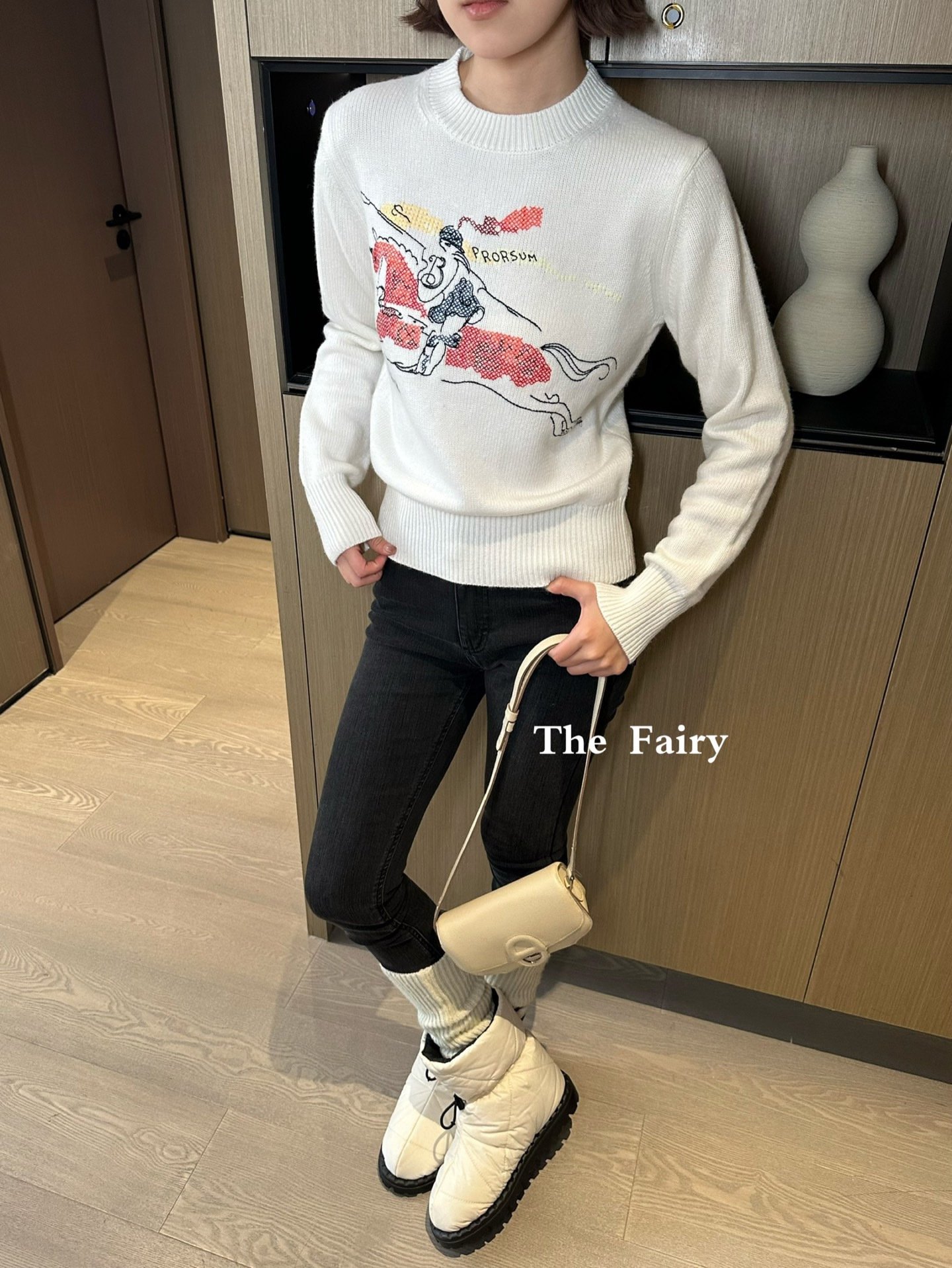 Burberry Cross Stitch EKD Wool Cashmere Sweater D121207 - Image 9