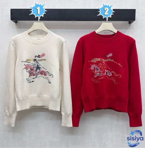 Burberry Cross Stitch EKD Wool Cashmere Sweater D121207