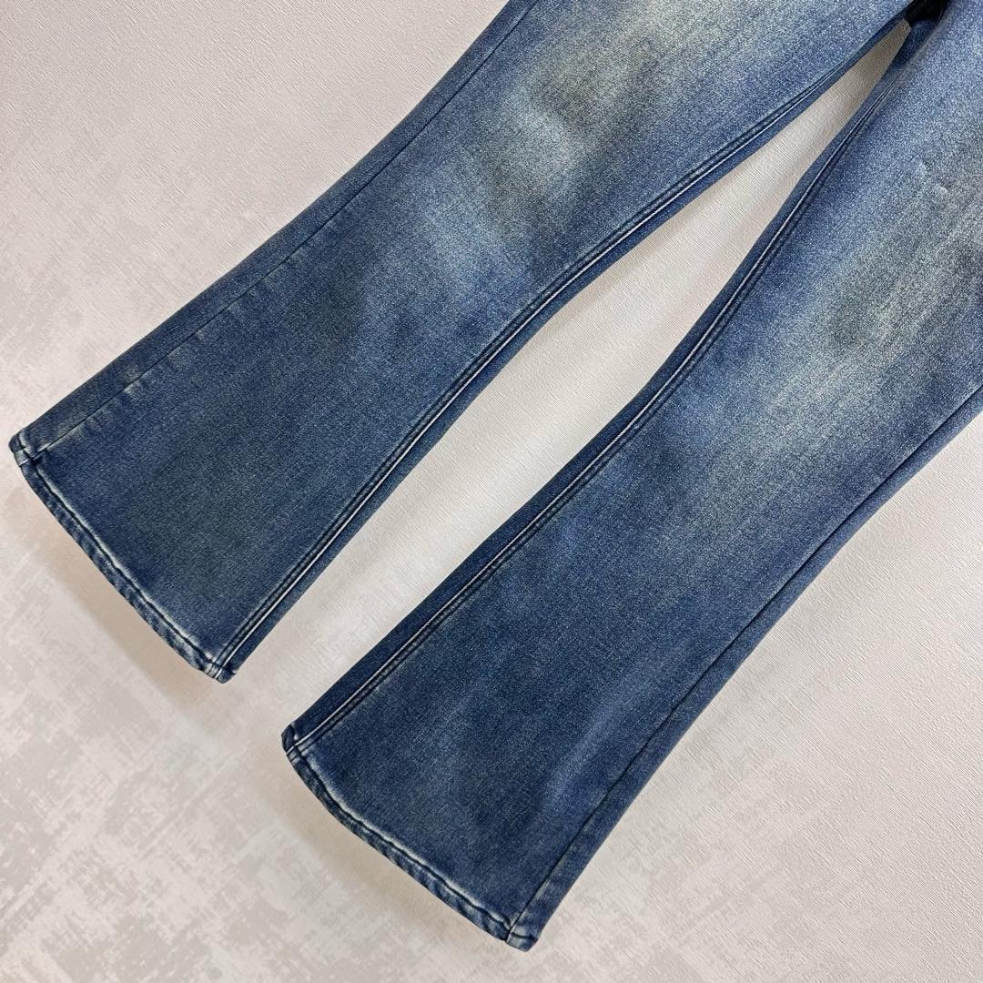 Valentino Blue Denim Bootcut Jeans D121206 - Image 5