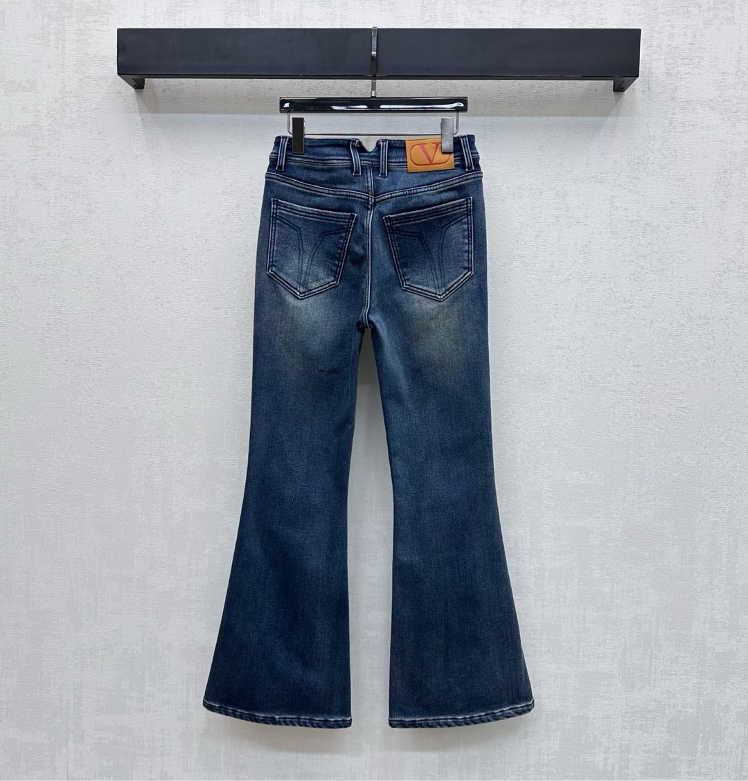 Valentino Blue Denim Bootcut Jeans D121206 - Image 6