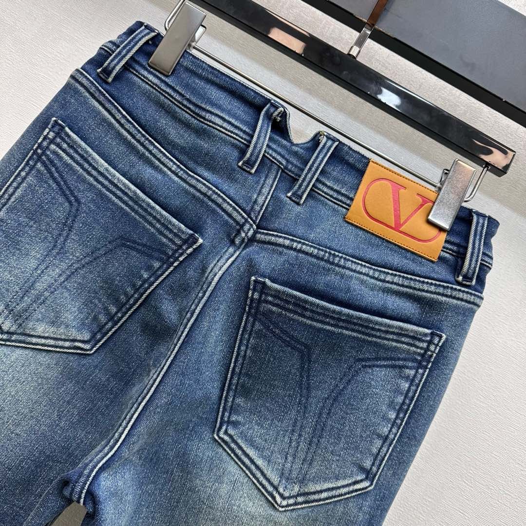 Valentino Blue Denim Bootcut Jeans D121206 - Image 7