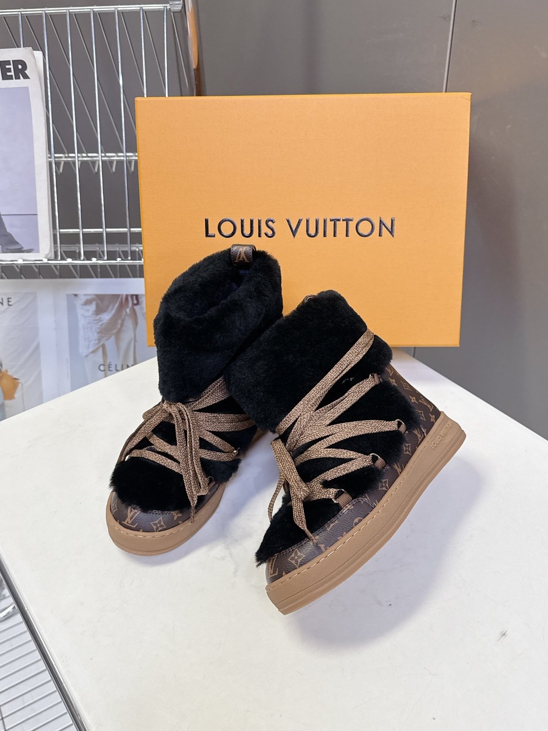 Louis Vuitton LV Cloud Lace-Up Ankle Boot Sneaker - Shoes L121507 - Image 4