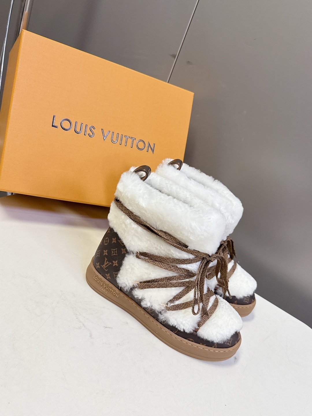 Louis Vuitton LV Cloud Lace-Up Ankle Boot Sneaker - Shoes L121507 - Image 8