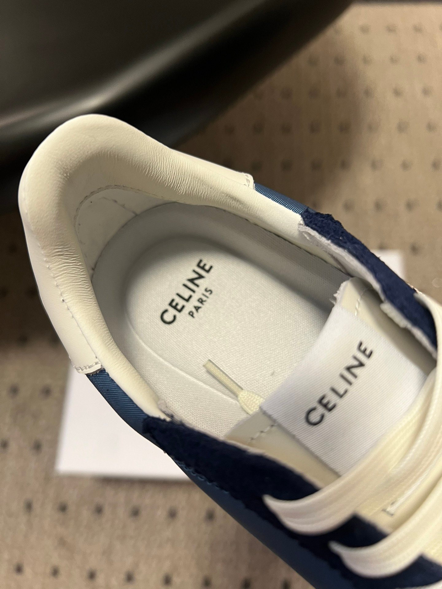 Celine Racer Low Lace-Up Sneakers suede and calfskin leather. L121607 - Image 10