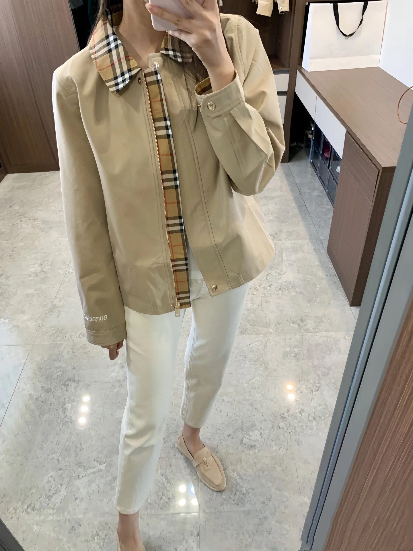 Burberry gabardine jacket D121605 - Image 7