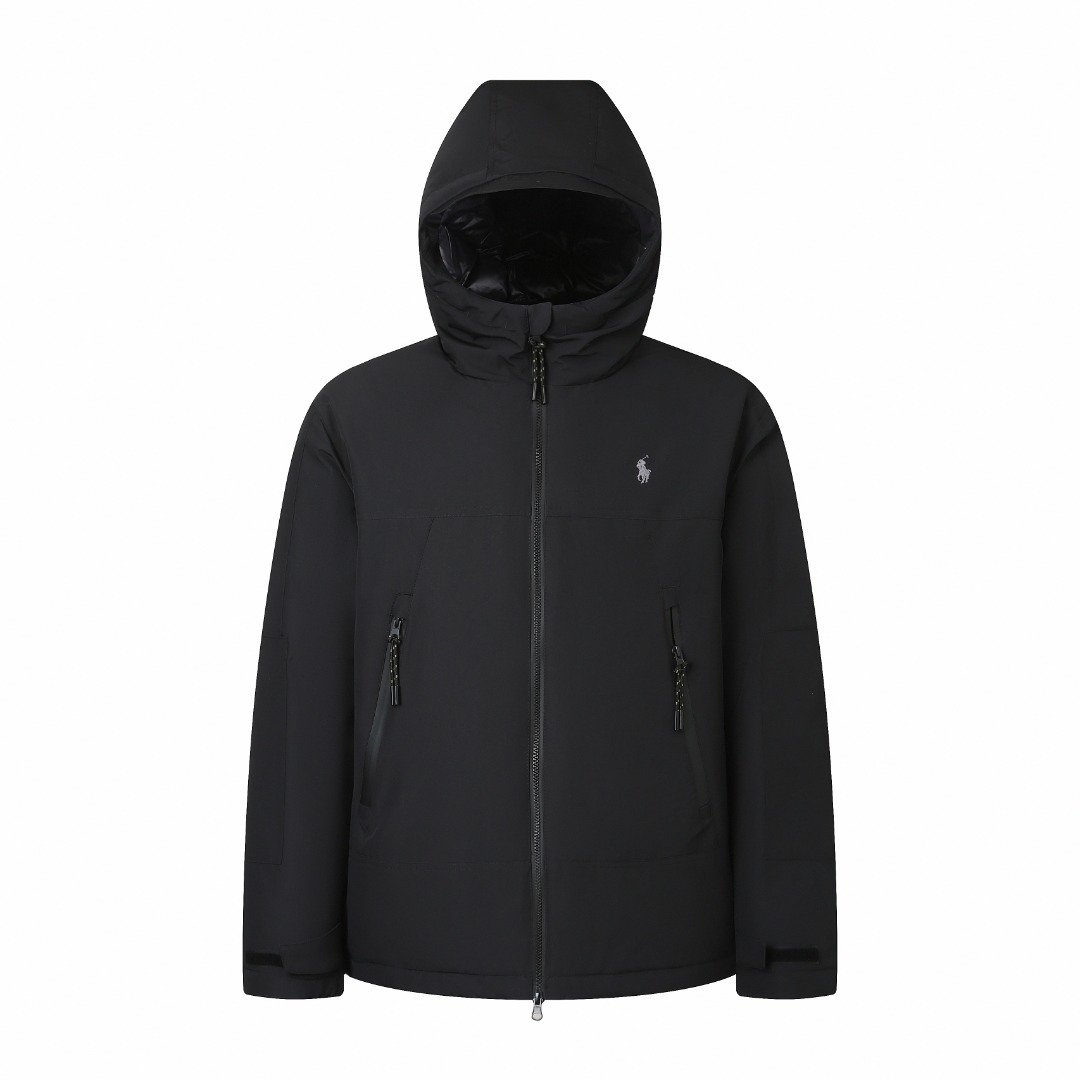 Ralph Lauren logo hooded down jacket 121701 - Image 2