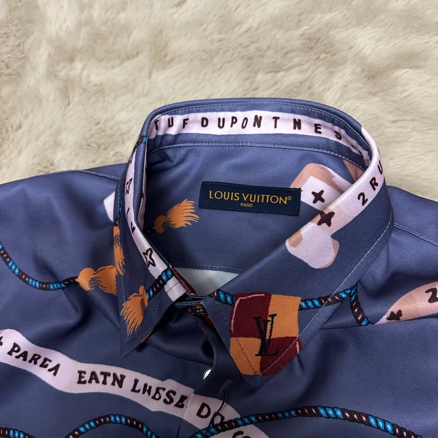 Louis Vuitton Printed Silk Shirt 121705 - Image 4