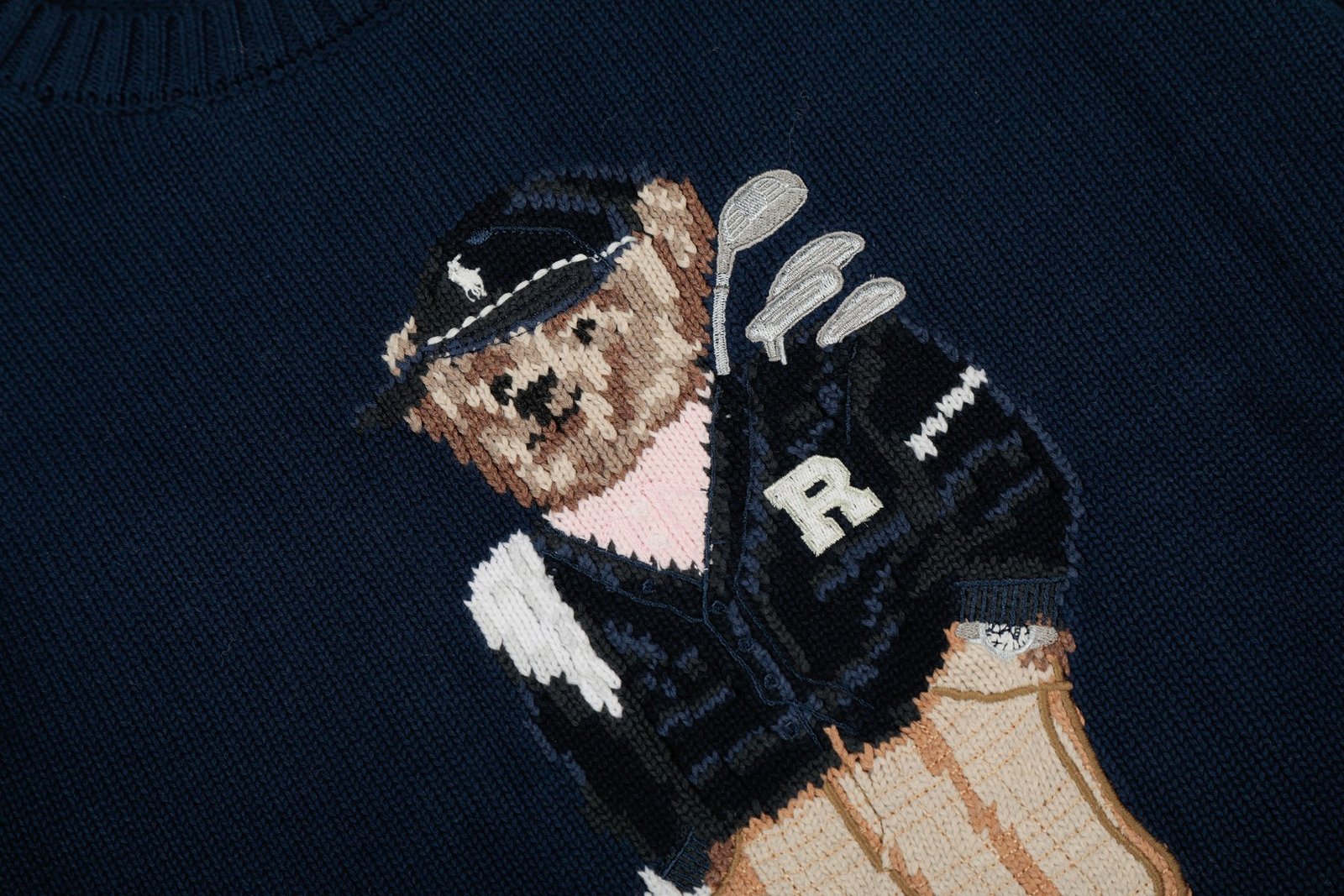 Ralph Lauren Classic Polo Bear Double-Knit Sweatshirt 121809 - Image 6