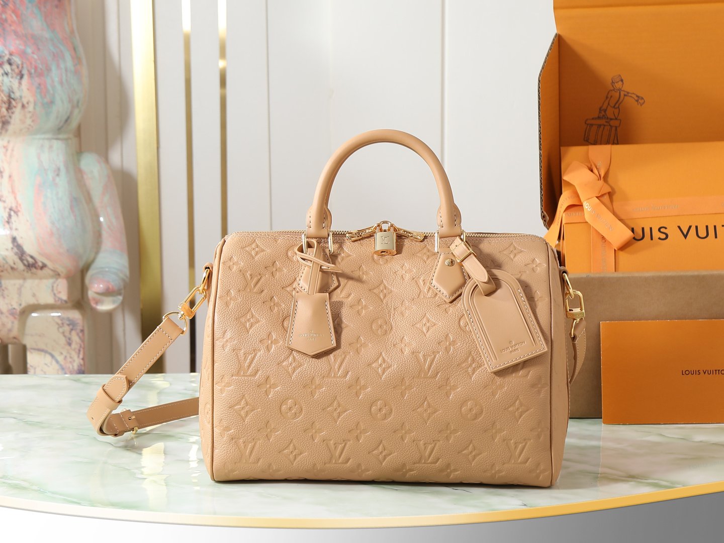 Louis Vuitton Speedy Soft 30 Monogram Empreinte Leather L122003 - Image 5