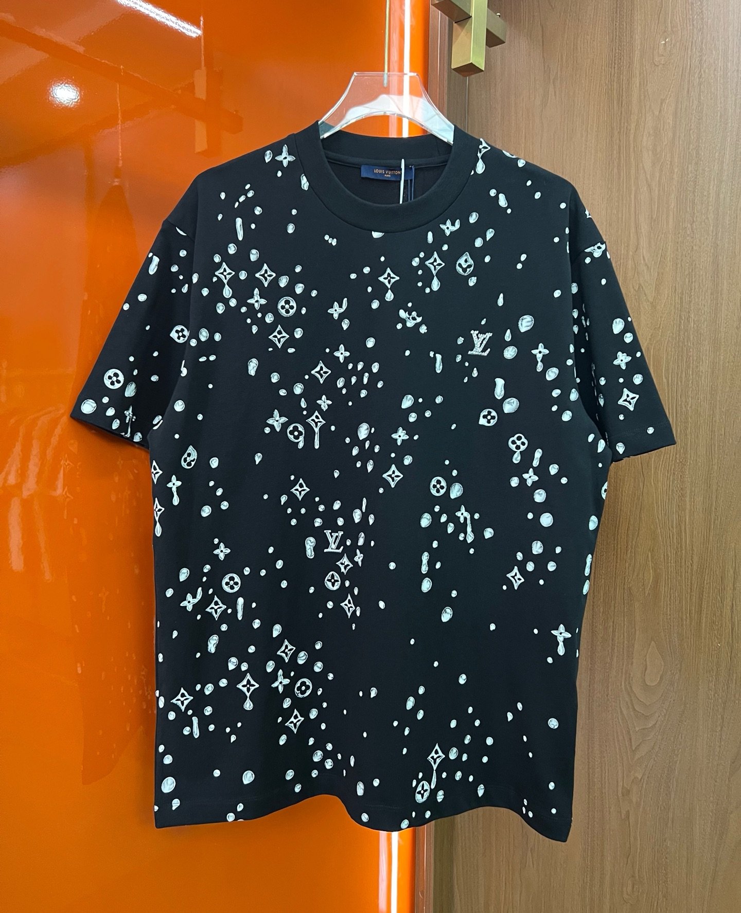 LV Waterdrop Pattern Short-Sleeved T-shirt 122304 - Image 2