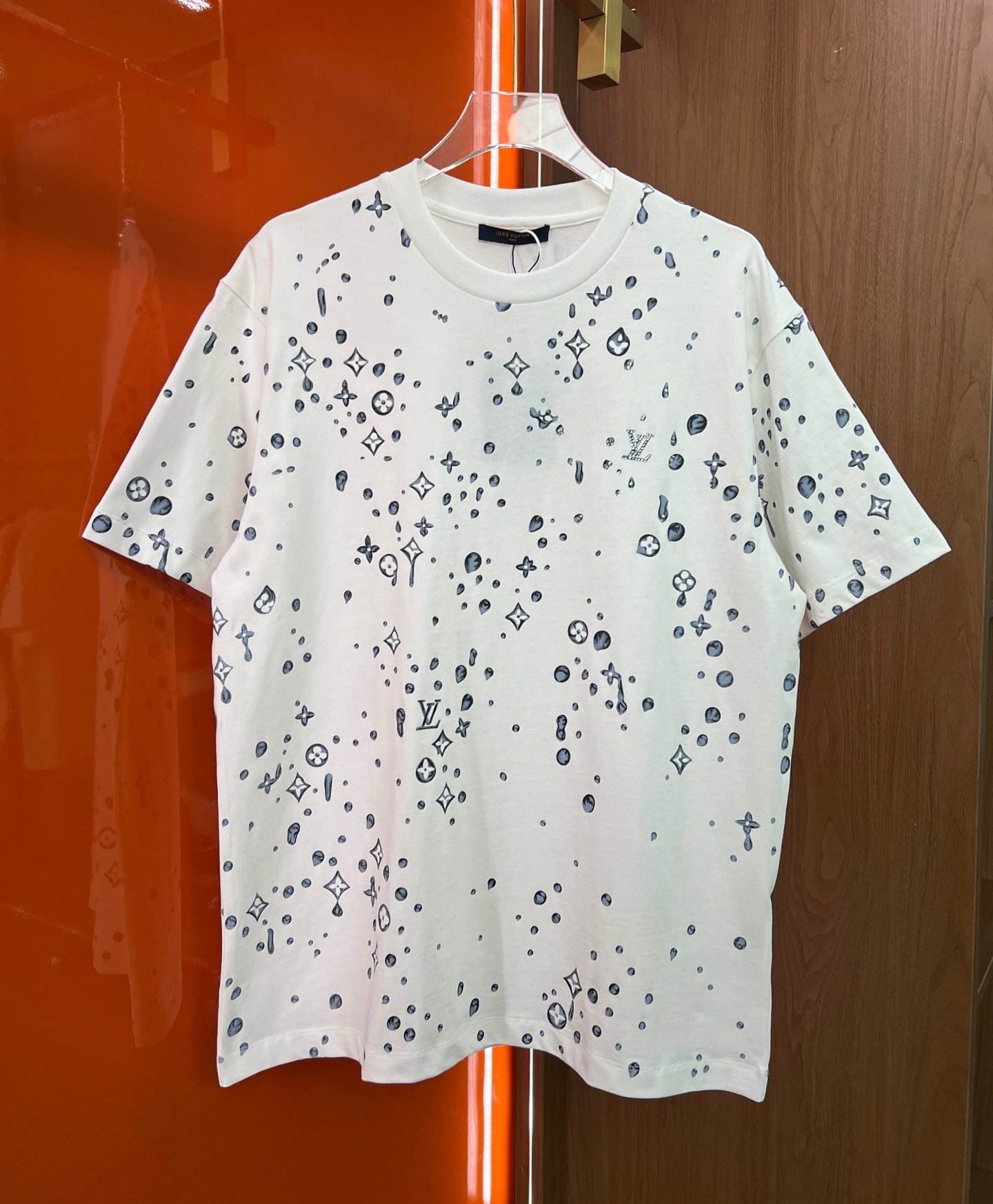 LV Waterdrop Pattern Short-Sleeved T-shirt 122304 - Image 3