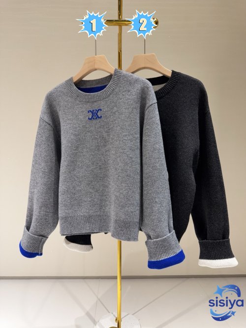 Celine Cashmere Round-neck Sweater D122405