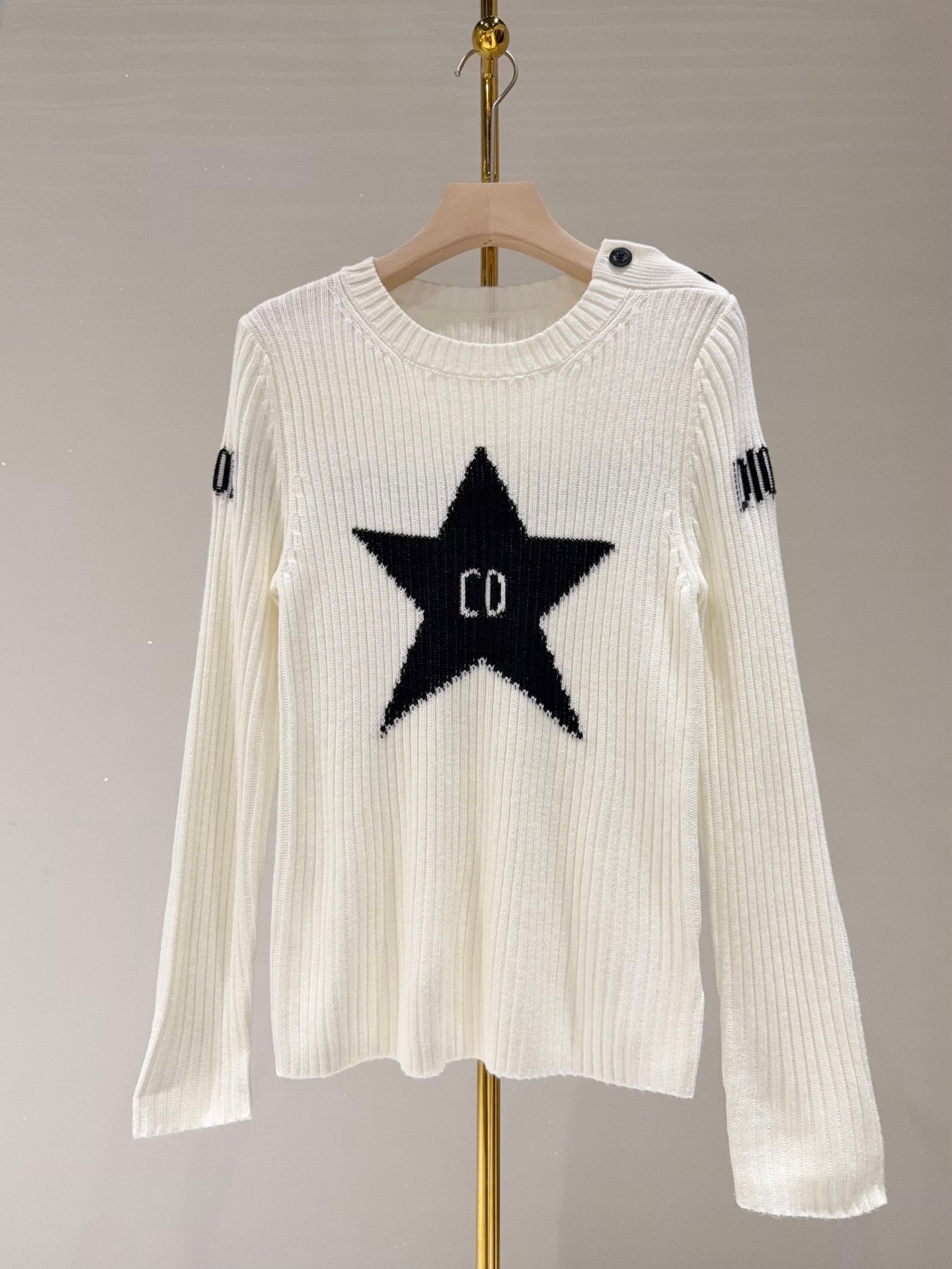 Dior Five-Star Wool Knitted Shirt D122507 - Image 4