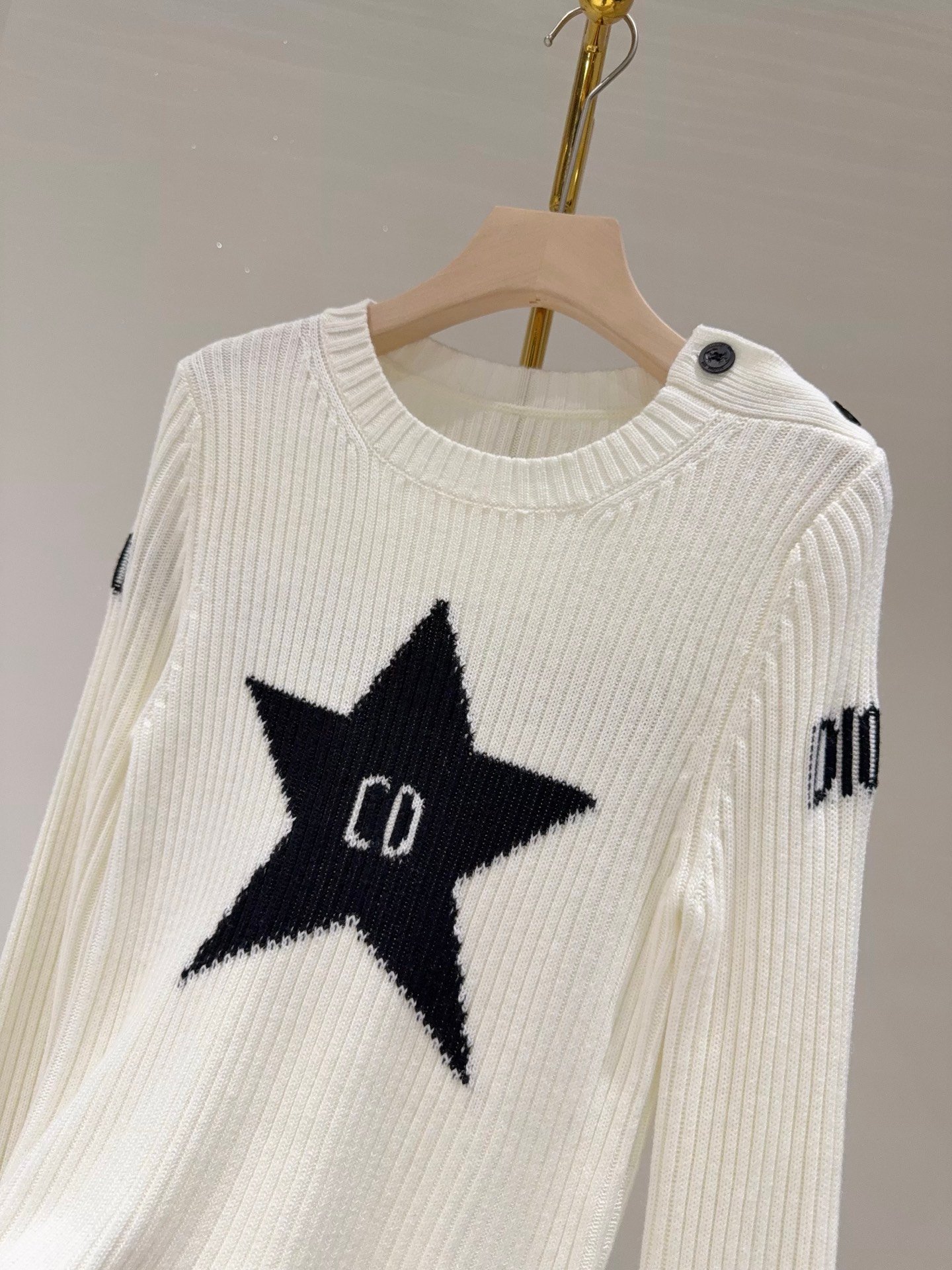 Dior Five-Star Wool Knitted Shirt D122507 - Image 5