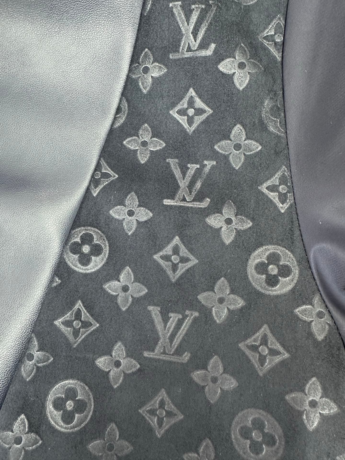 Louis Vuitton Leather Mix Track Top 122505 - Image 4