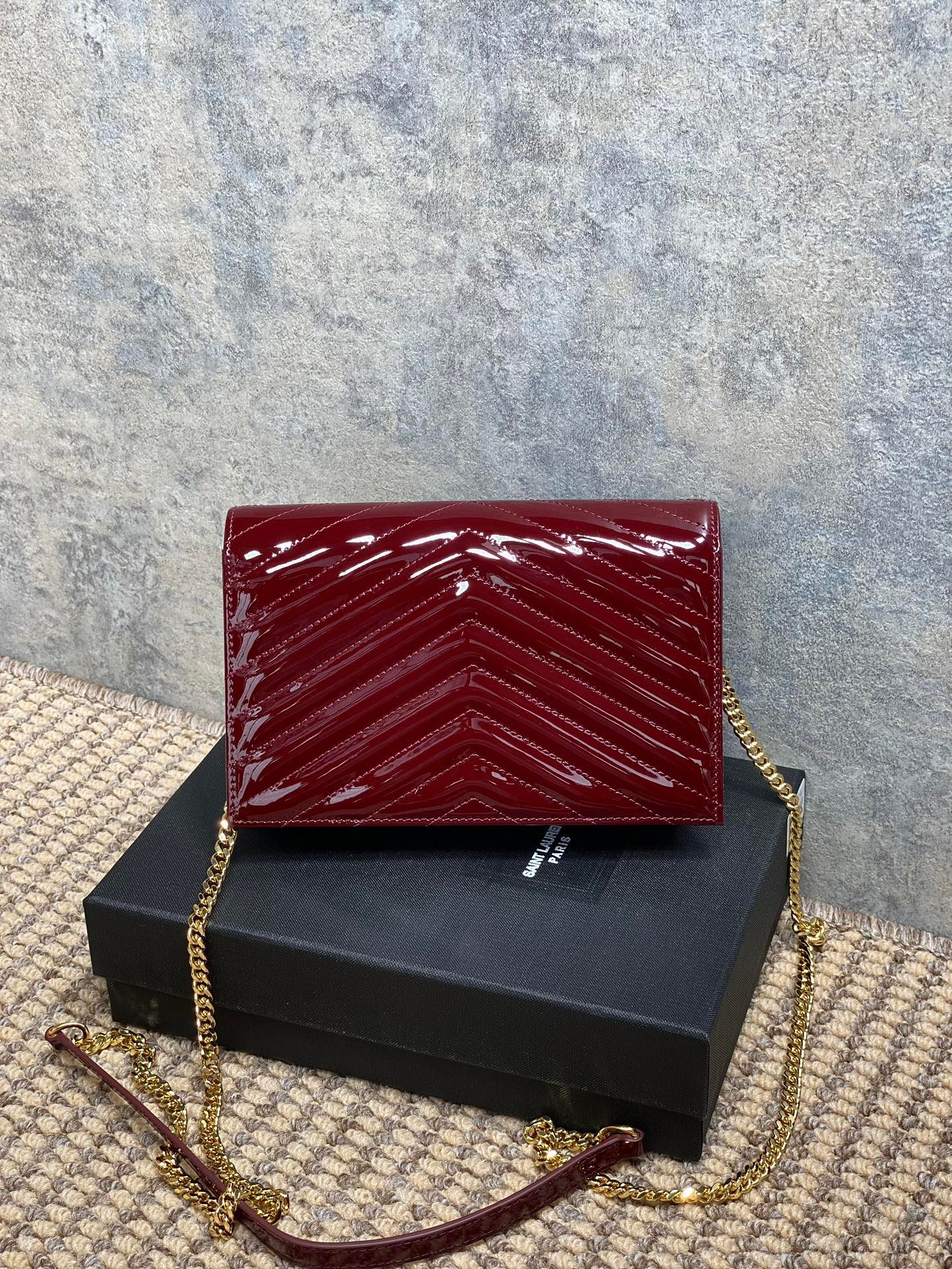 Saint Laurent Cassandre Flap Envelope Wristlet L122505 - Image 6