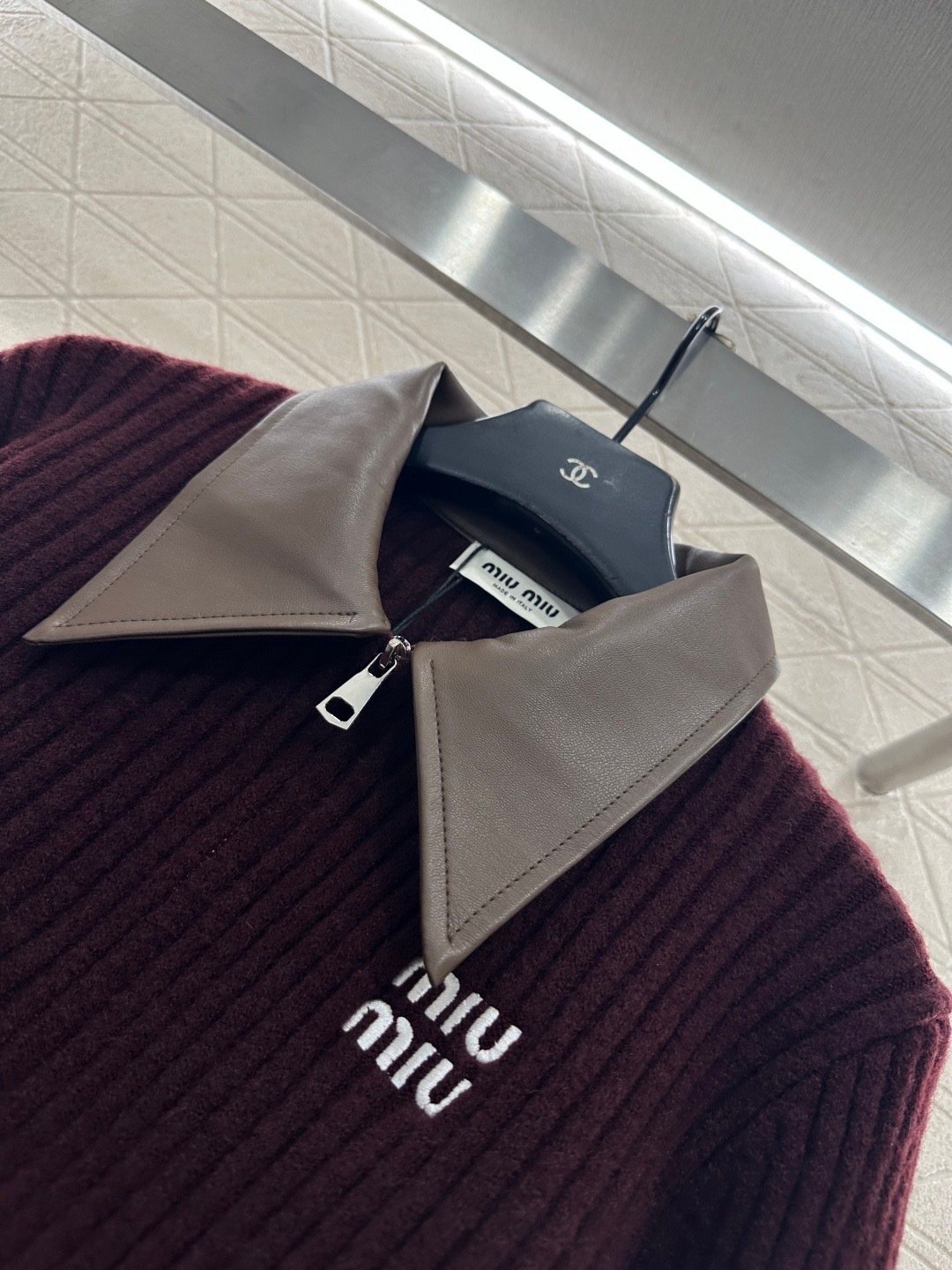Miu Miu cashmere knit cardigan with D122607 - Image 6