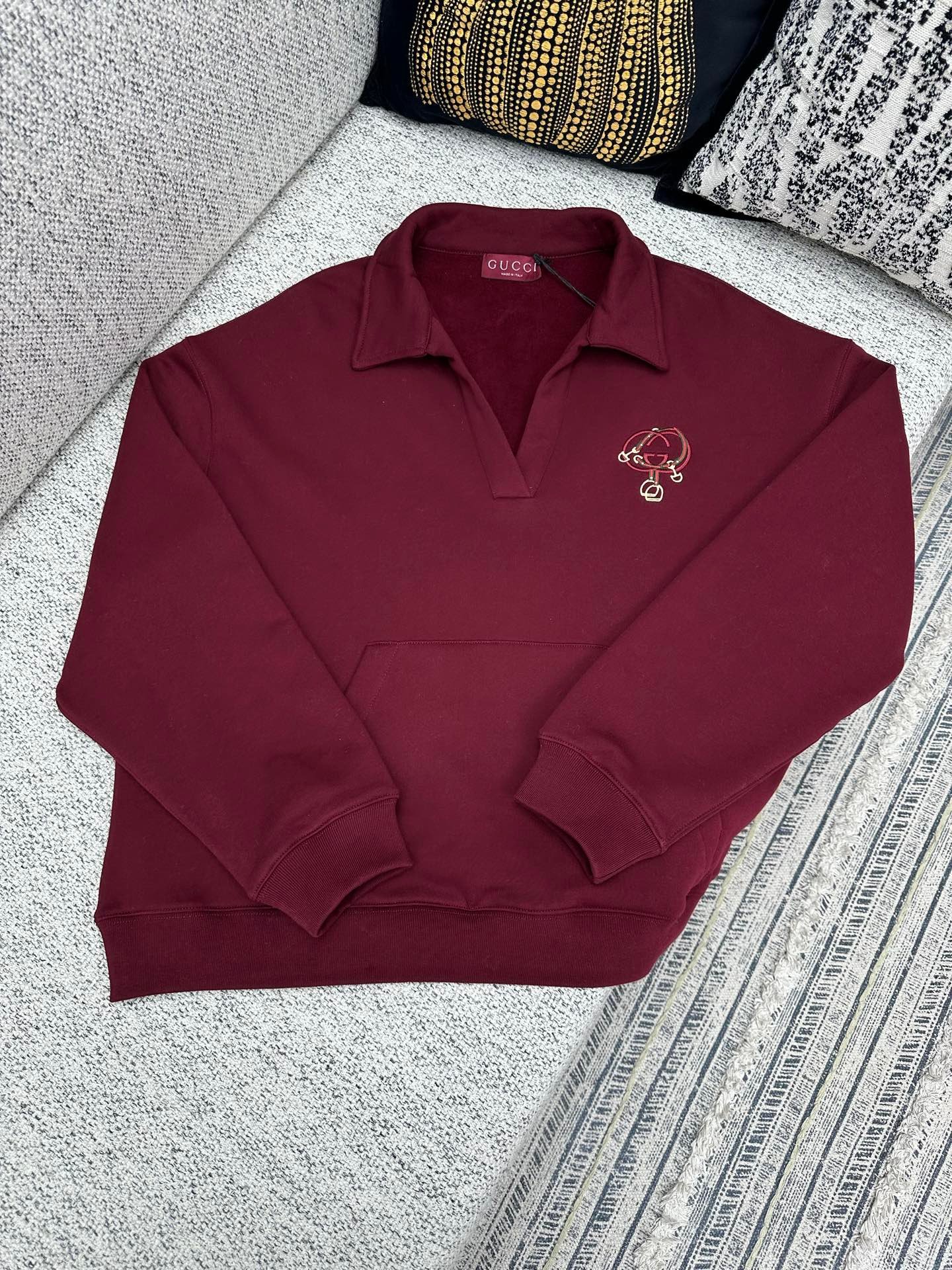GUCCI red embroidery t-shirt set D122703 - Image 2
