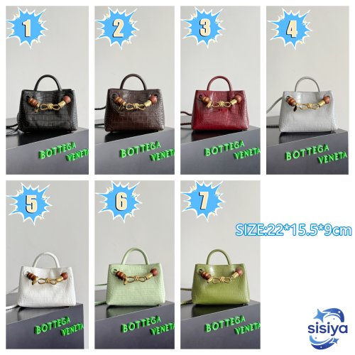 Bottega Veneta crocodile-pattern mini handbag L121205