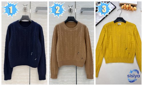 CELINE crewneck sweater IN chains cashmere D120405