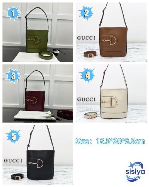 Gucci 73 Small Bucket Bag In Leather B6010607