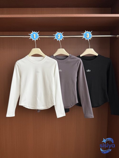 Alo Round-neck Fleece Long-Sleeve Shirt W6010705