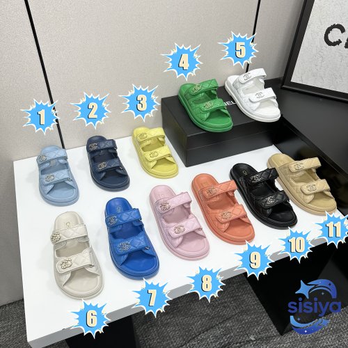 CHANEL Velcro Beach Sandals B6011505