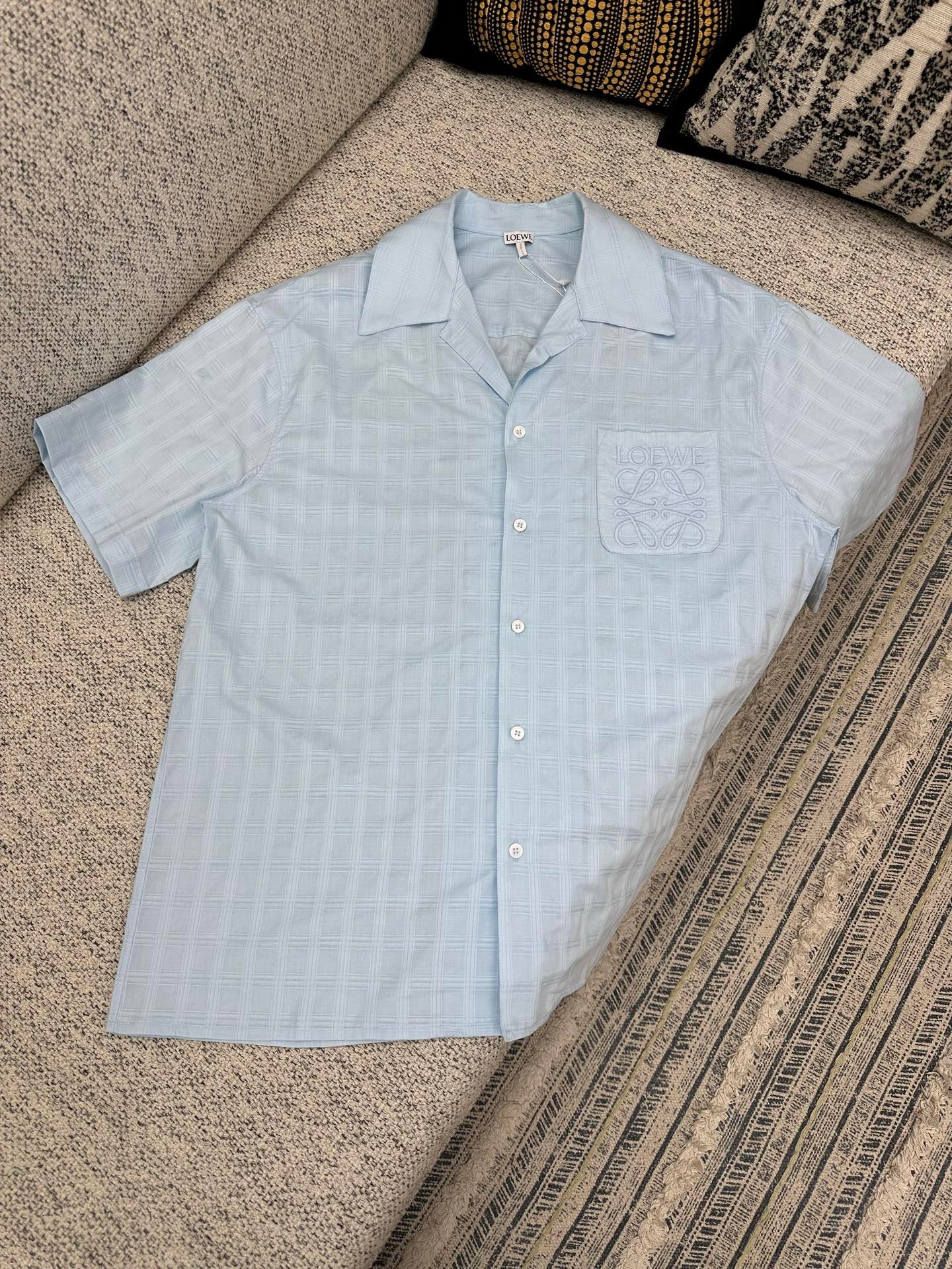 Loewe cotton jacquard short-sleeved shirt 10103