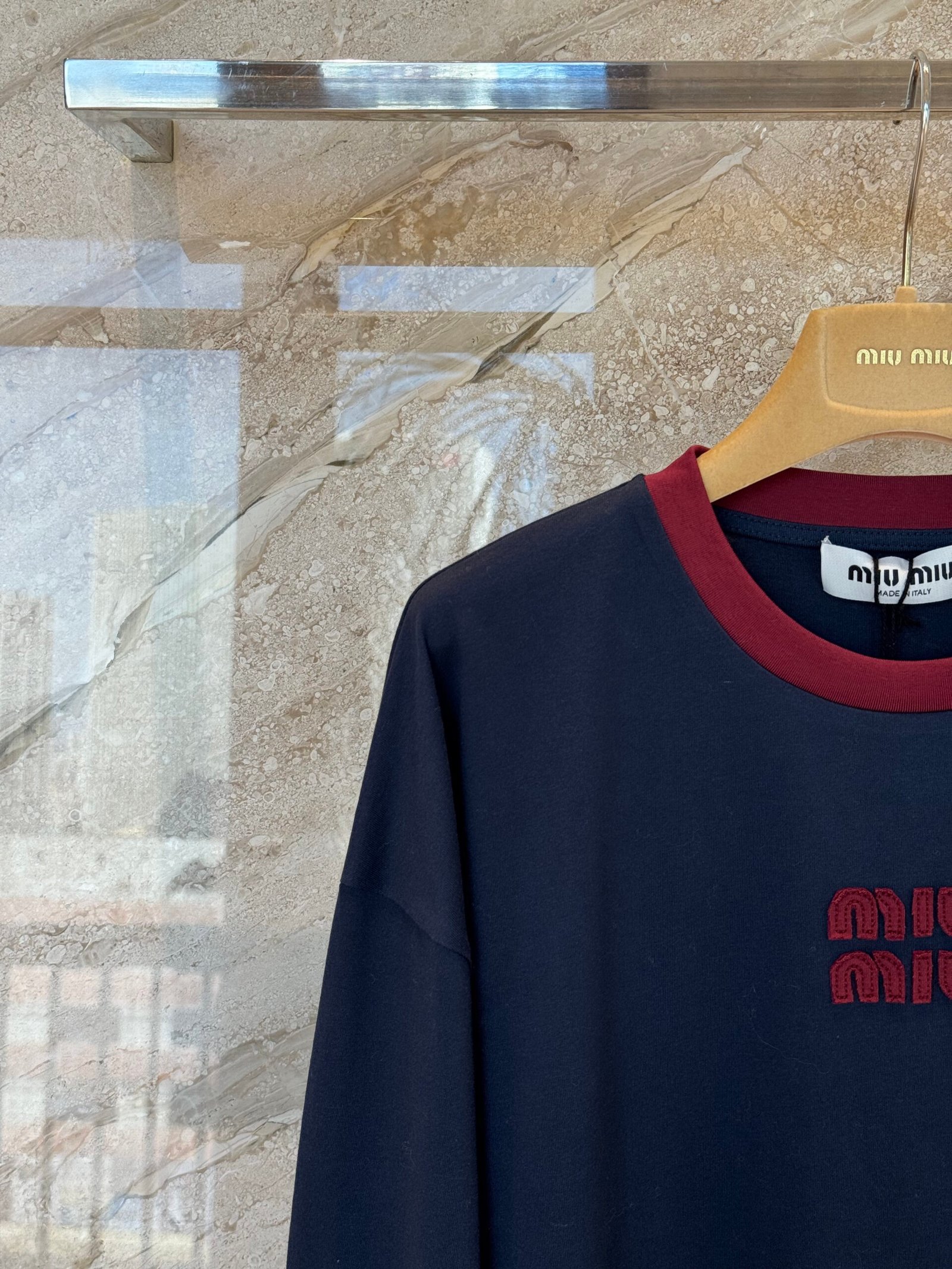 Miu Miu Pullover Sweater in Blu & Amaranto W6010502 - Image 5