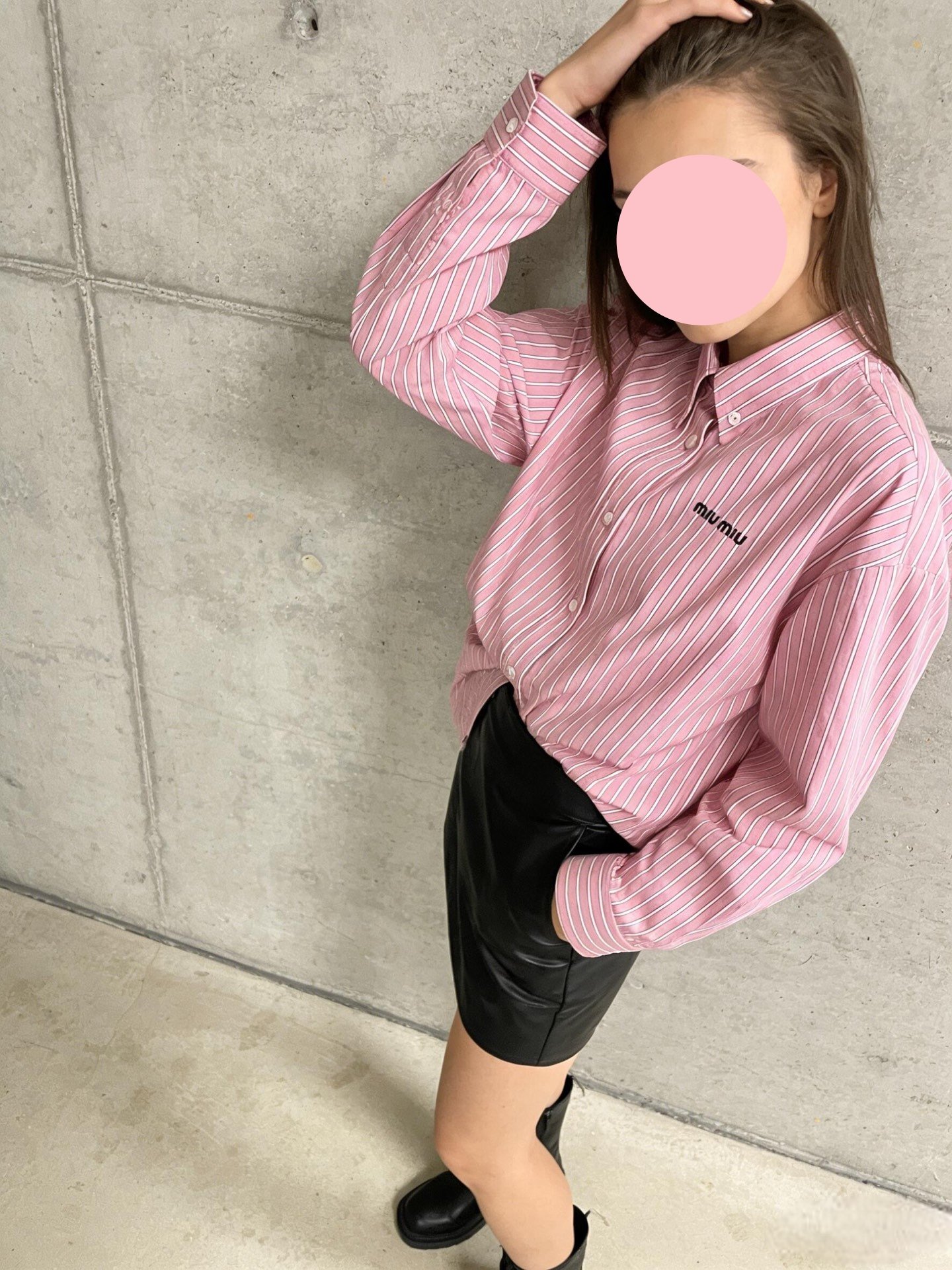 Miu Miu Pink Cotton Shirt W6010904 - Image 10