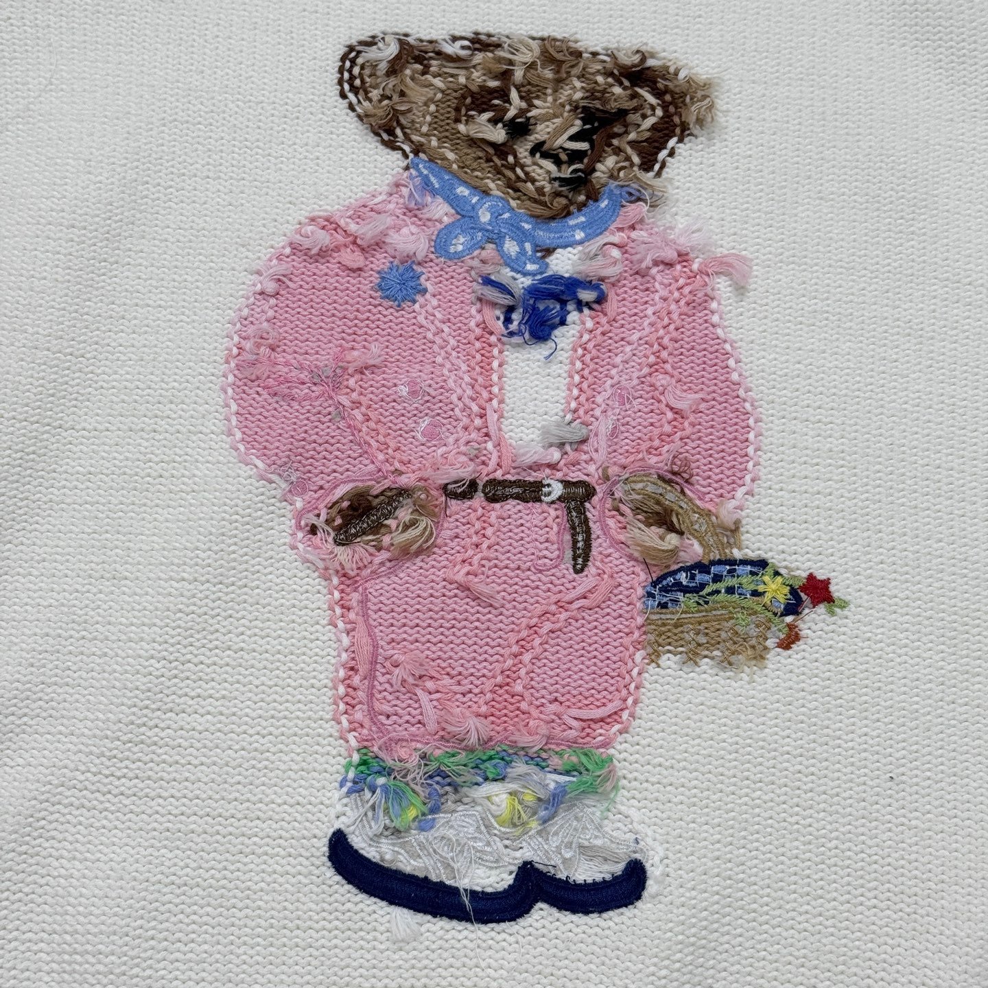 RL Heavy Industry Cartoon Little Bear Round-neck College Sweater W6011002 - Image 5