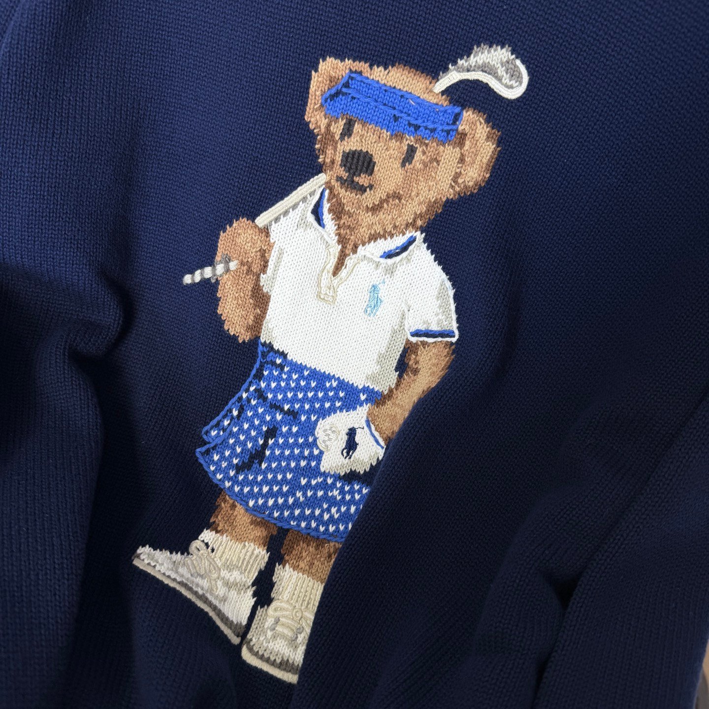 RL Heavy Industry Cartoon Little Bear Round-neck College Sweater W6011002 - Image 7