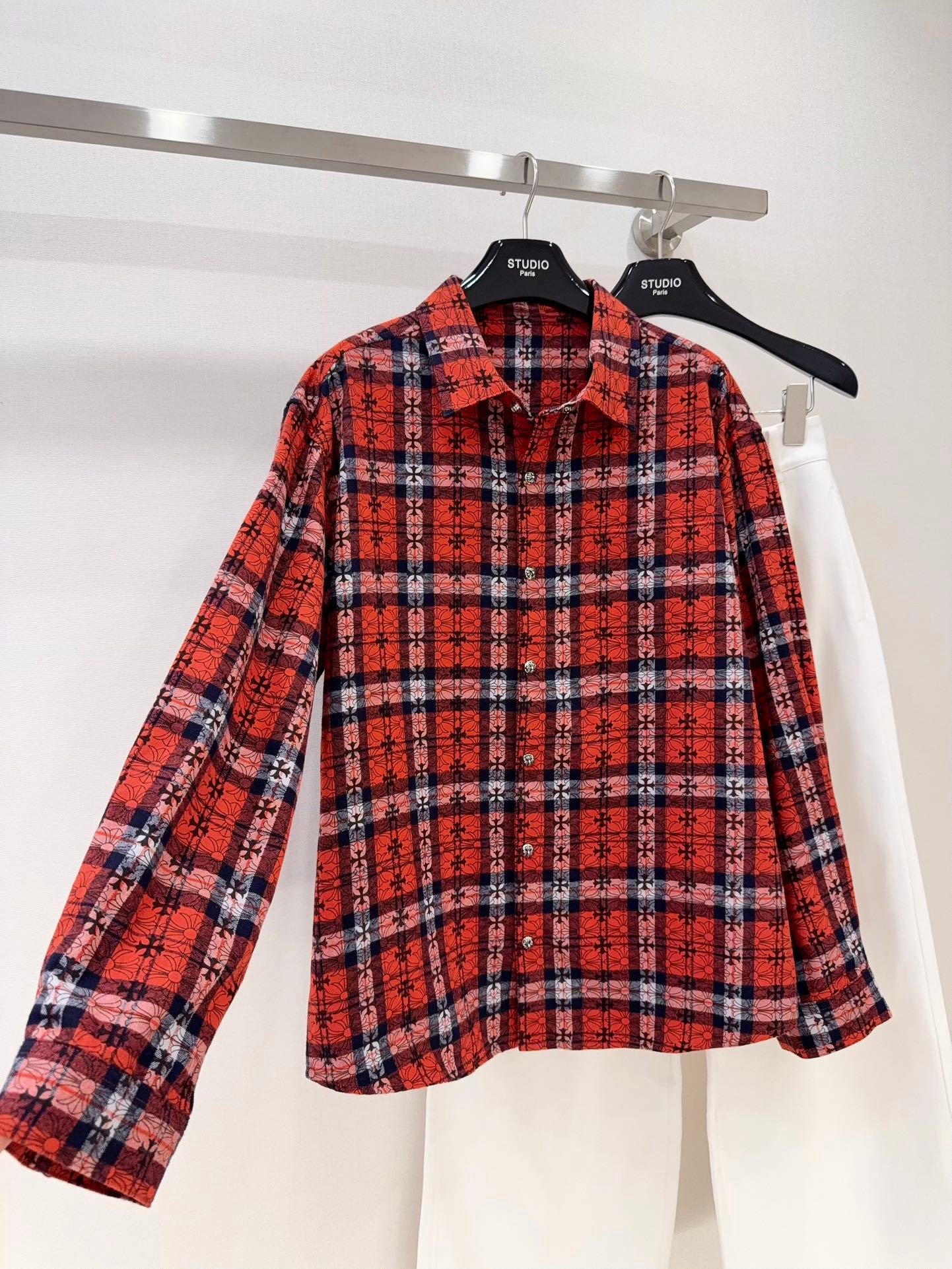 Chrome Hearts Cross Pattern Flannel Shirt W6011202