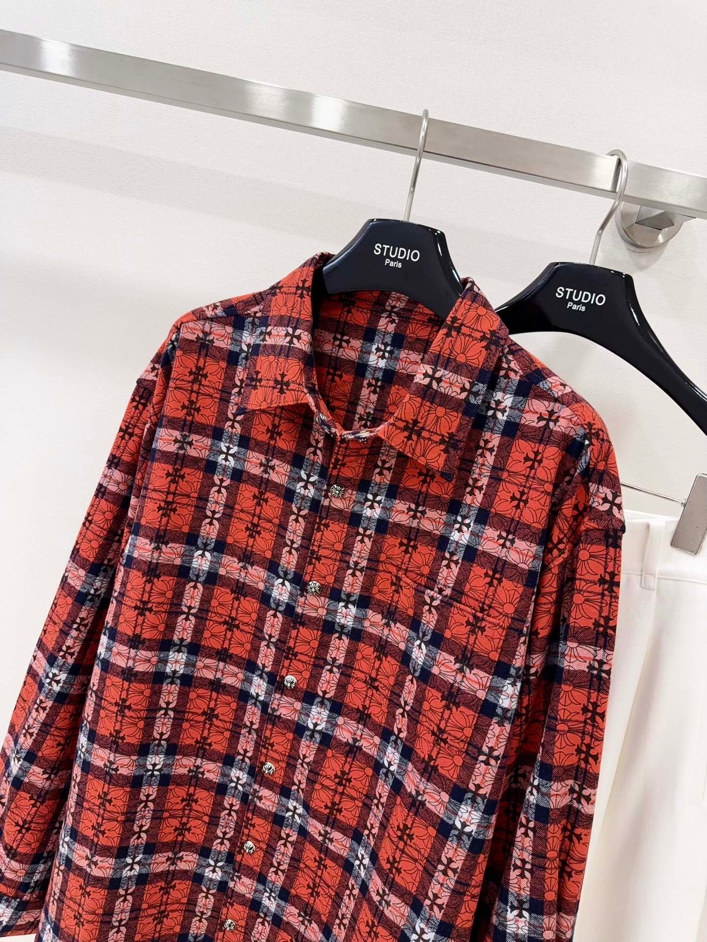 Chrome Hearts Cross Pattern Flannel Shirt W6011202 - Image 3