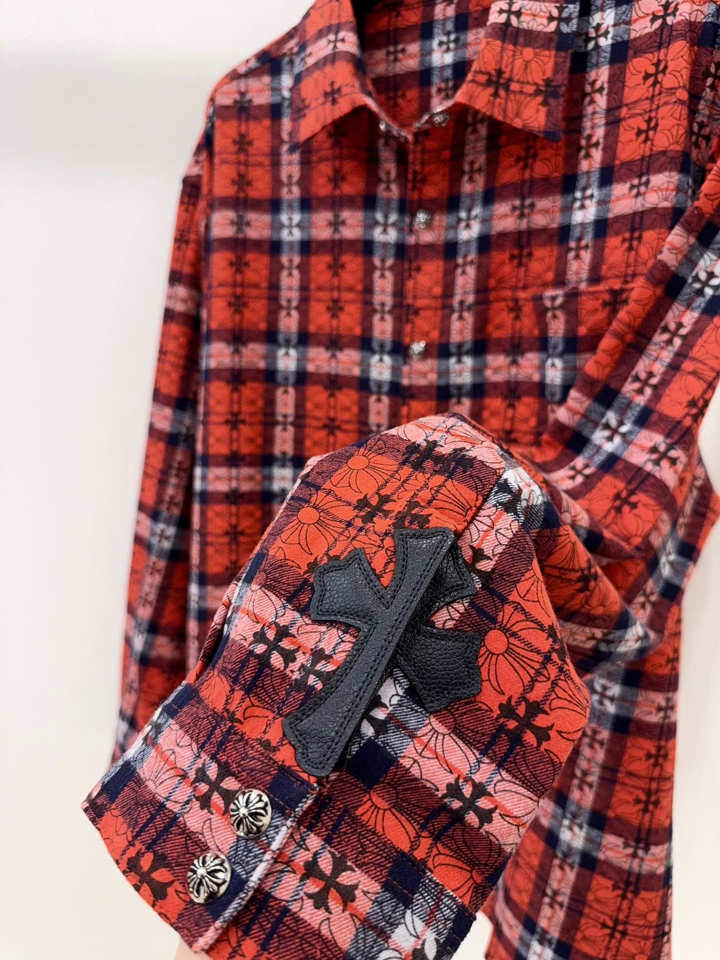 Chrome Hearts Cross Pattern Flannel Shirt W6011202 - Image 5