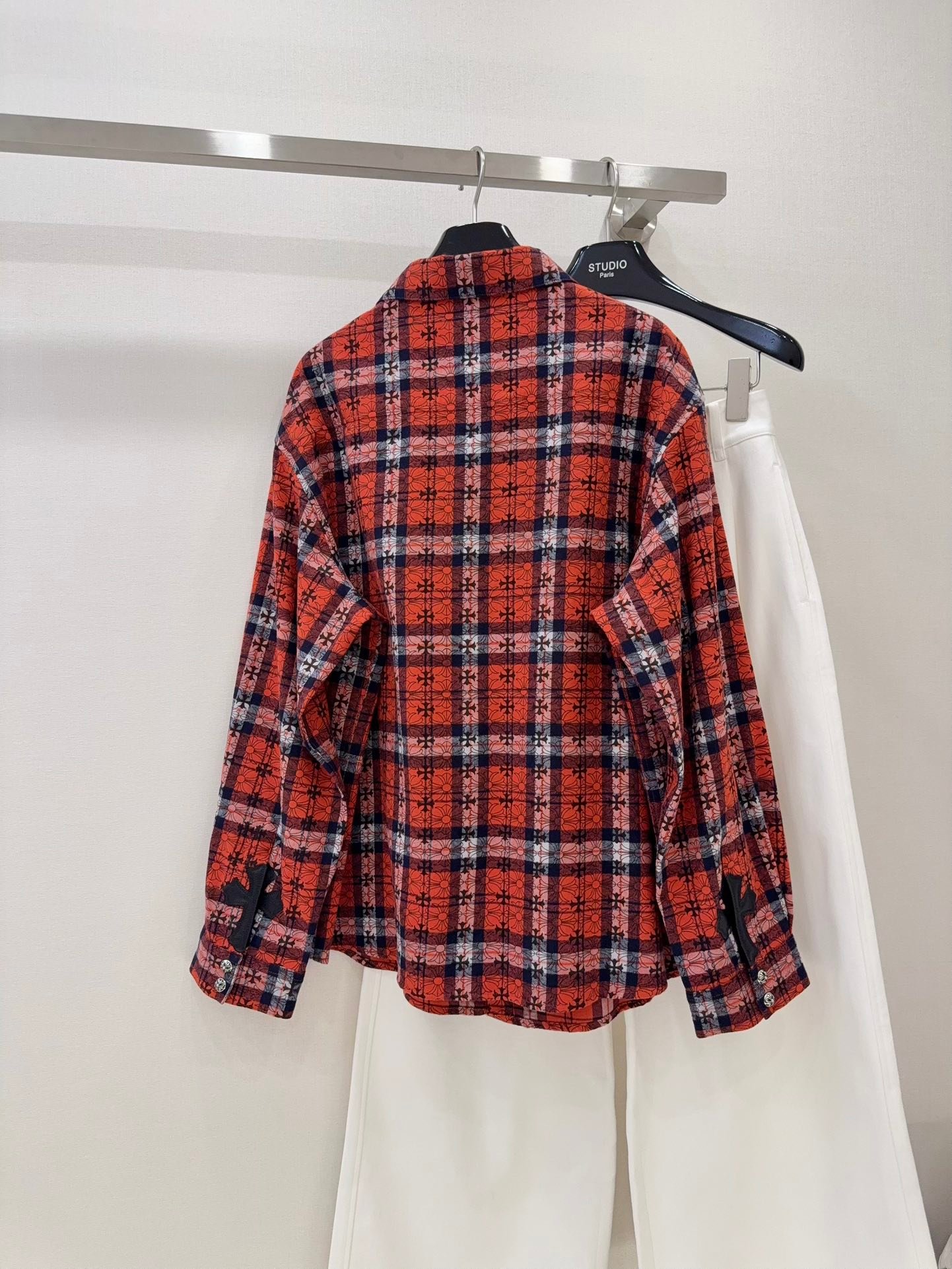 Chrome Hearts Cross Pattern Flannel Shirt W6011202 - Image 8