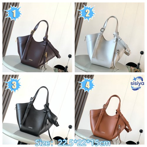 LOEWE Calfskin Hammock Flip Tote Bag B6011302