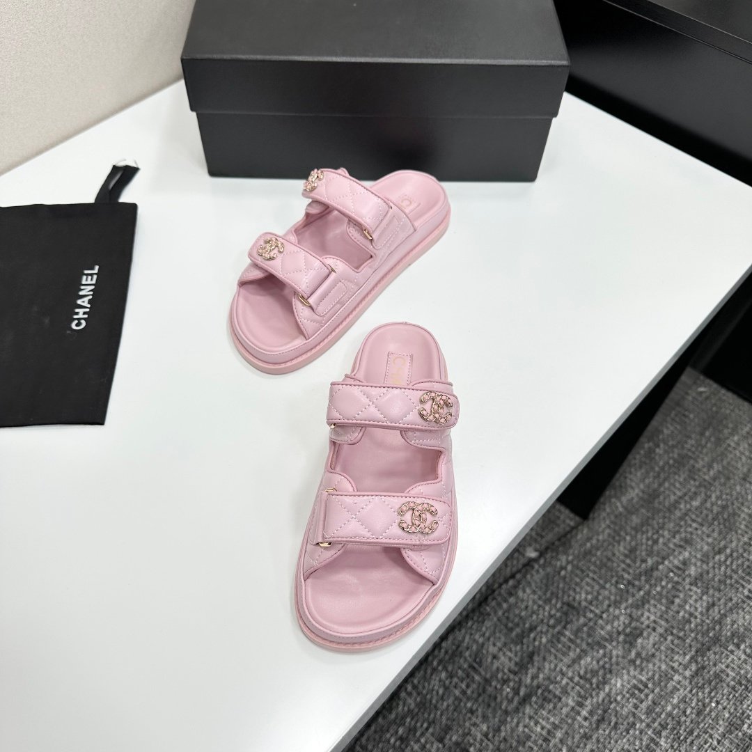 CHANEL Velcro Beach Sandals B6011505 - Image 3