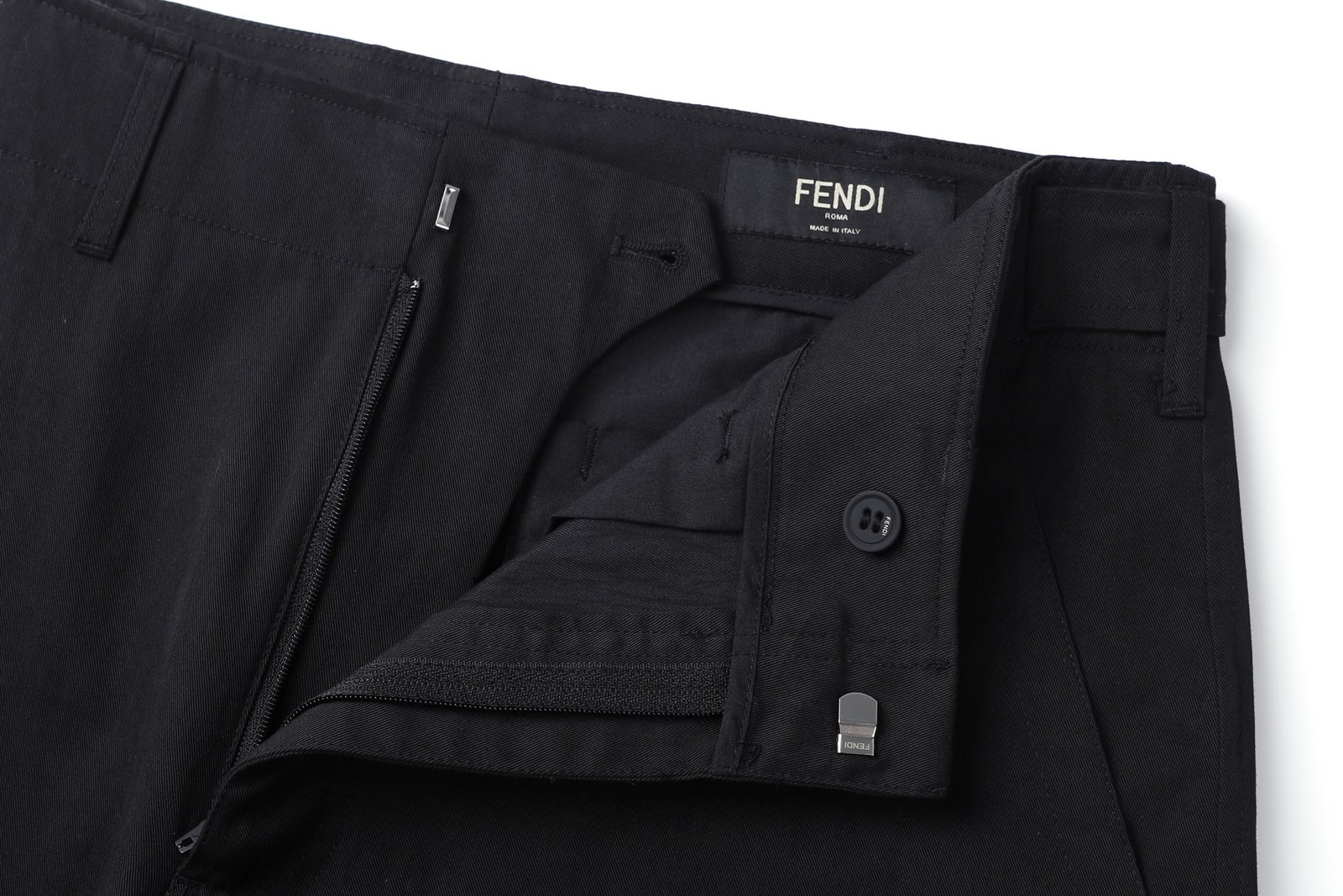 FENDI zipper-covered pocket work pants M6011508 - Image 6