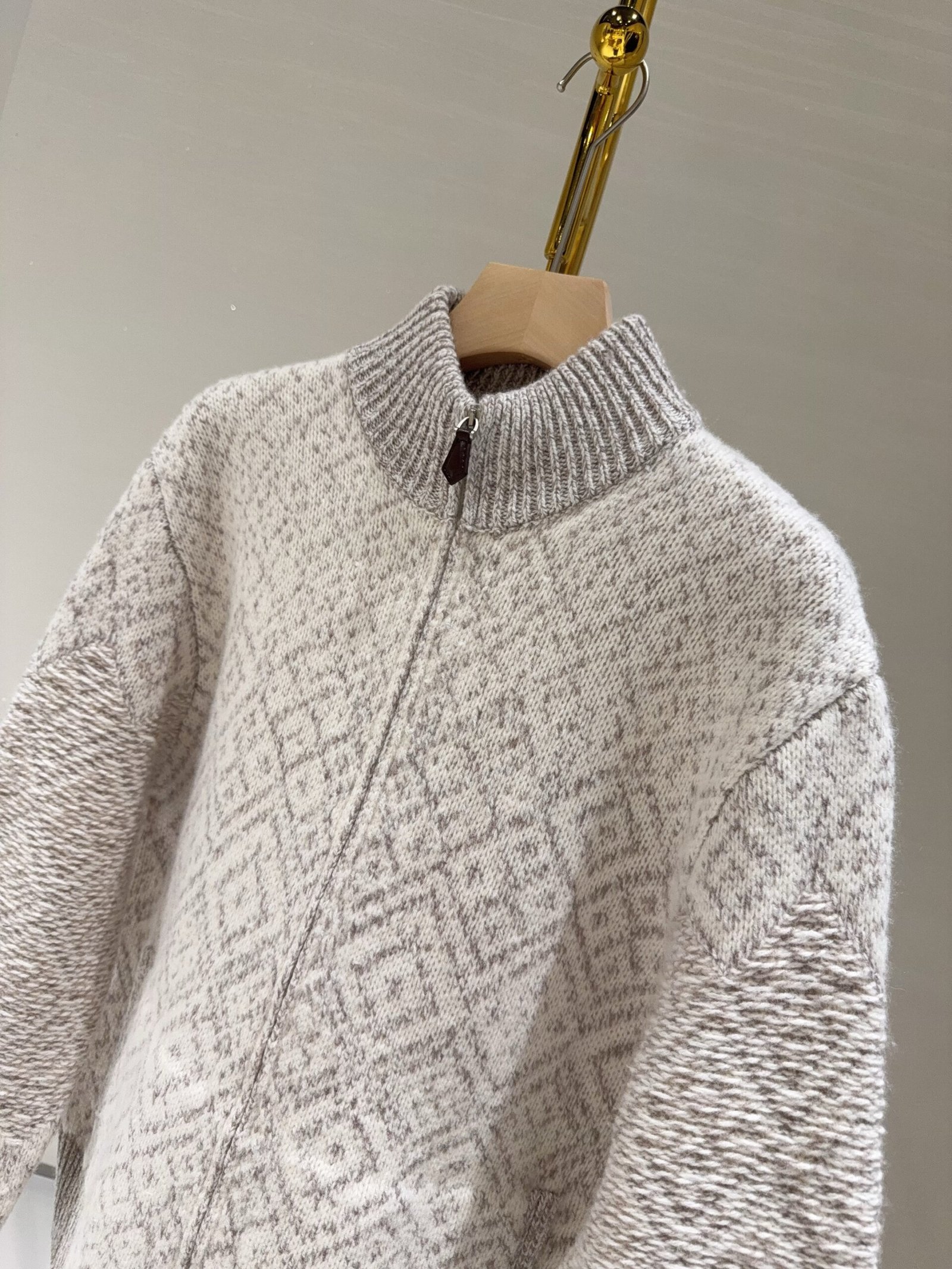 Loro Piana Paroo Sweater Cashmere Beige W6011604 - Image 3