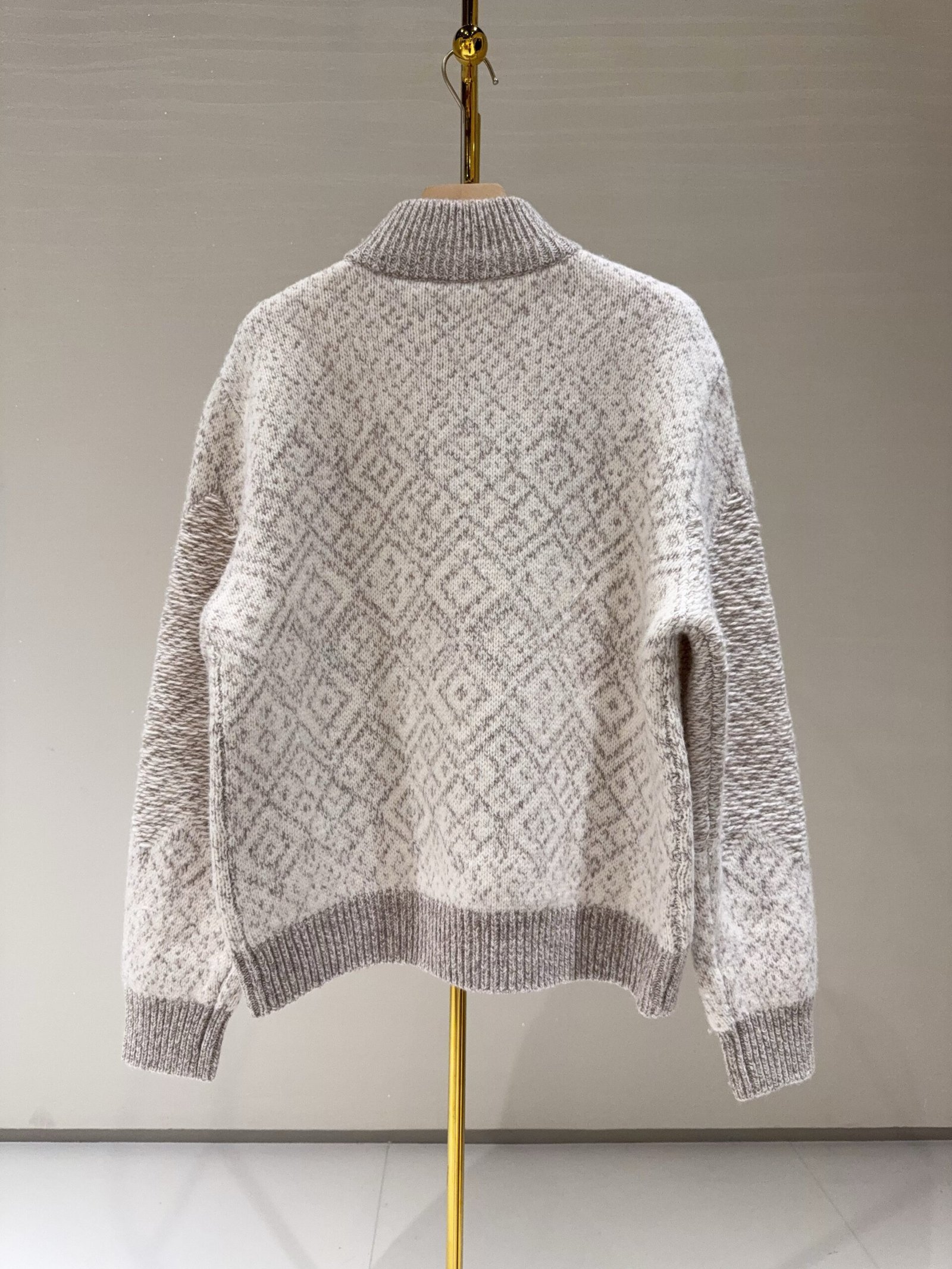 Loro Piana Paroo Sweater Cashmere Beige W6011604 - Image 8
