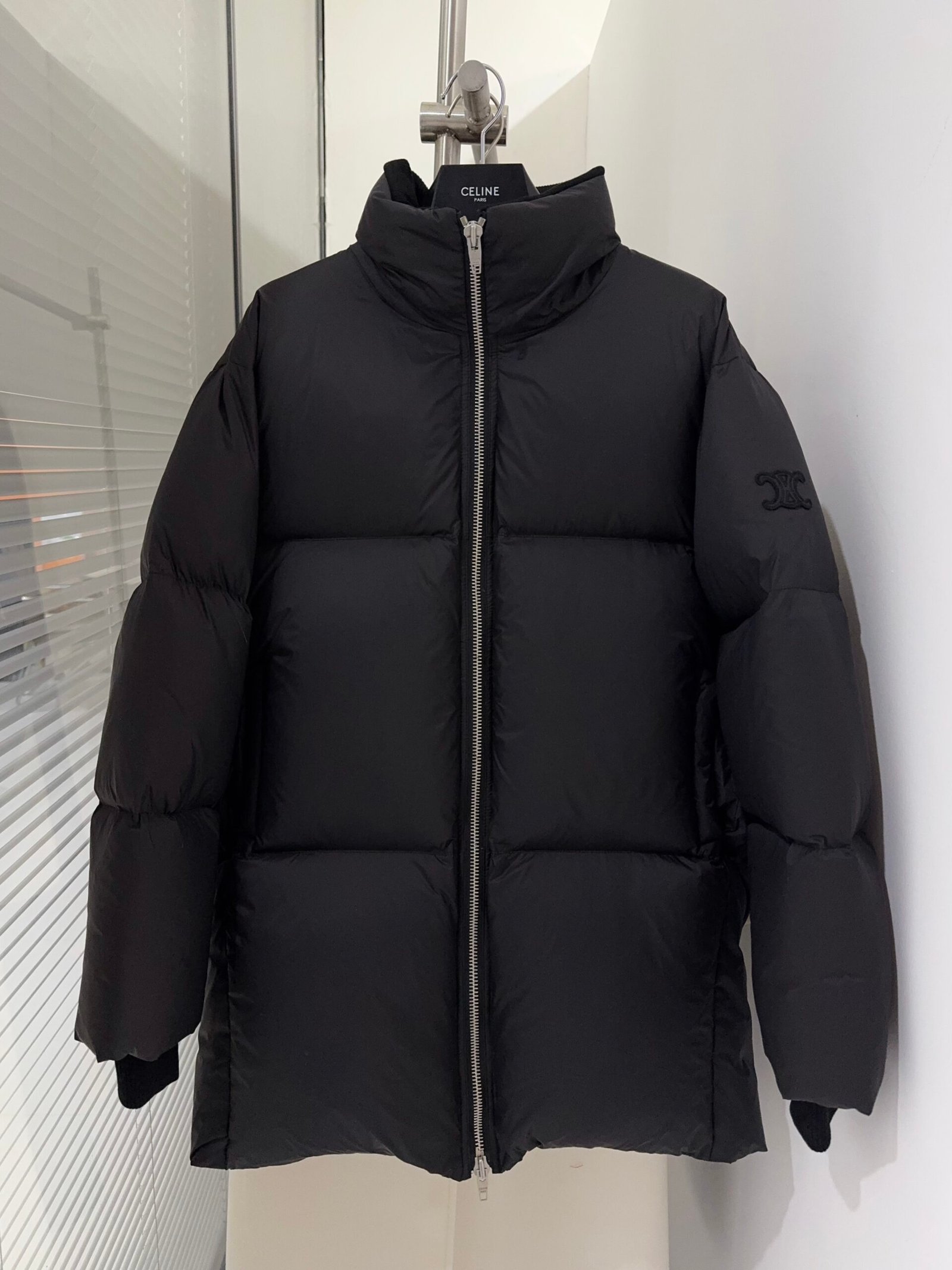 CELINE long puffer jacket IN light nylon W6011902