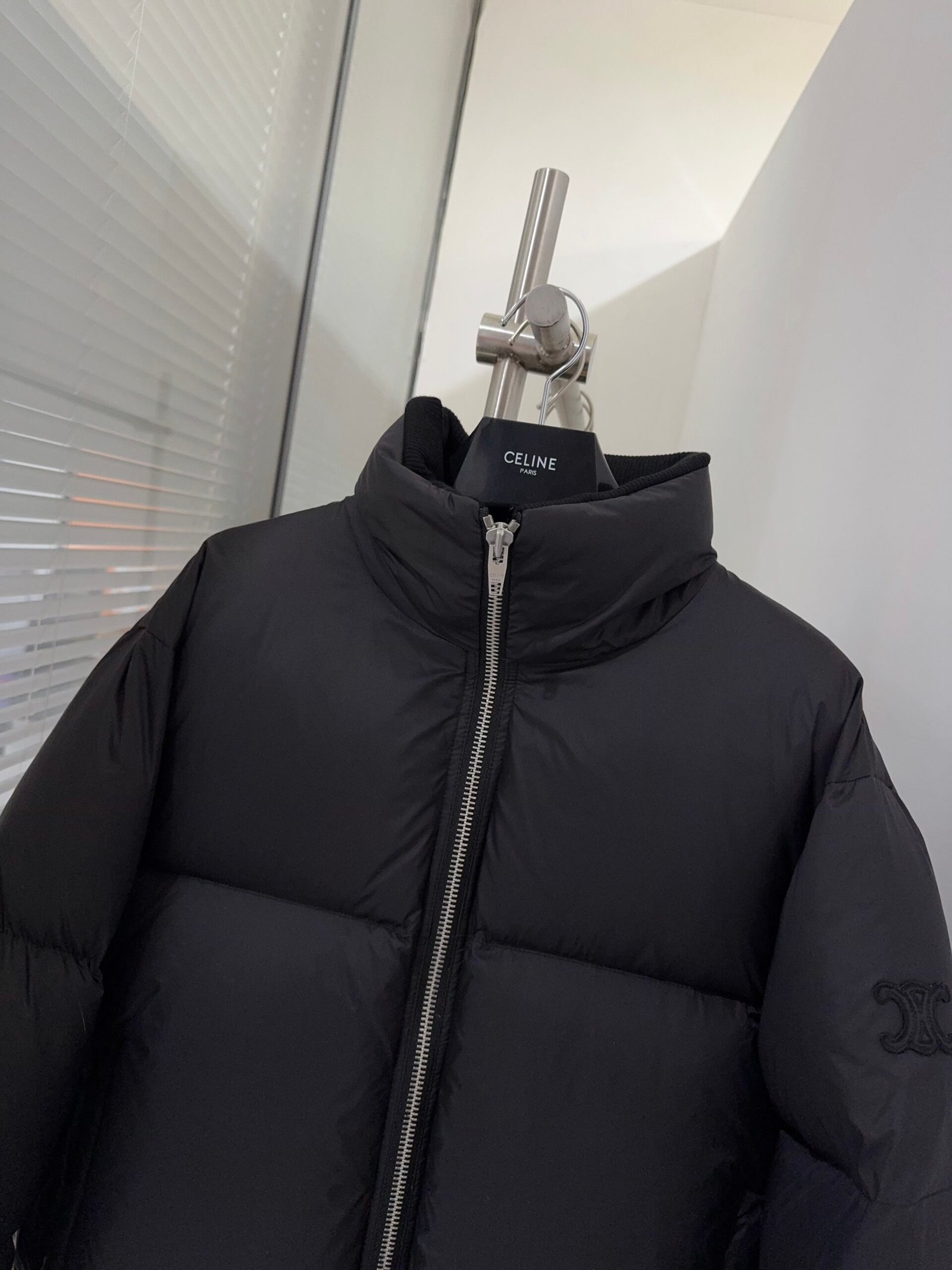 CELINE long puffer jacket IN light nylon W6011902 - Image 3