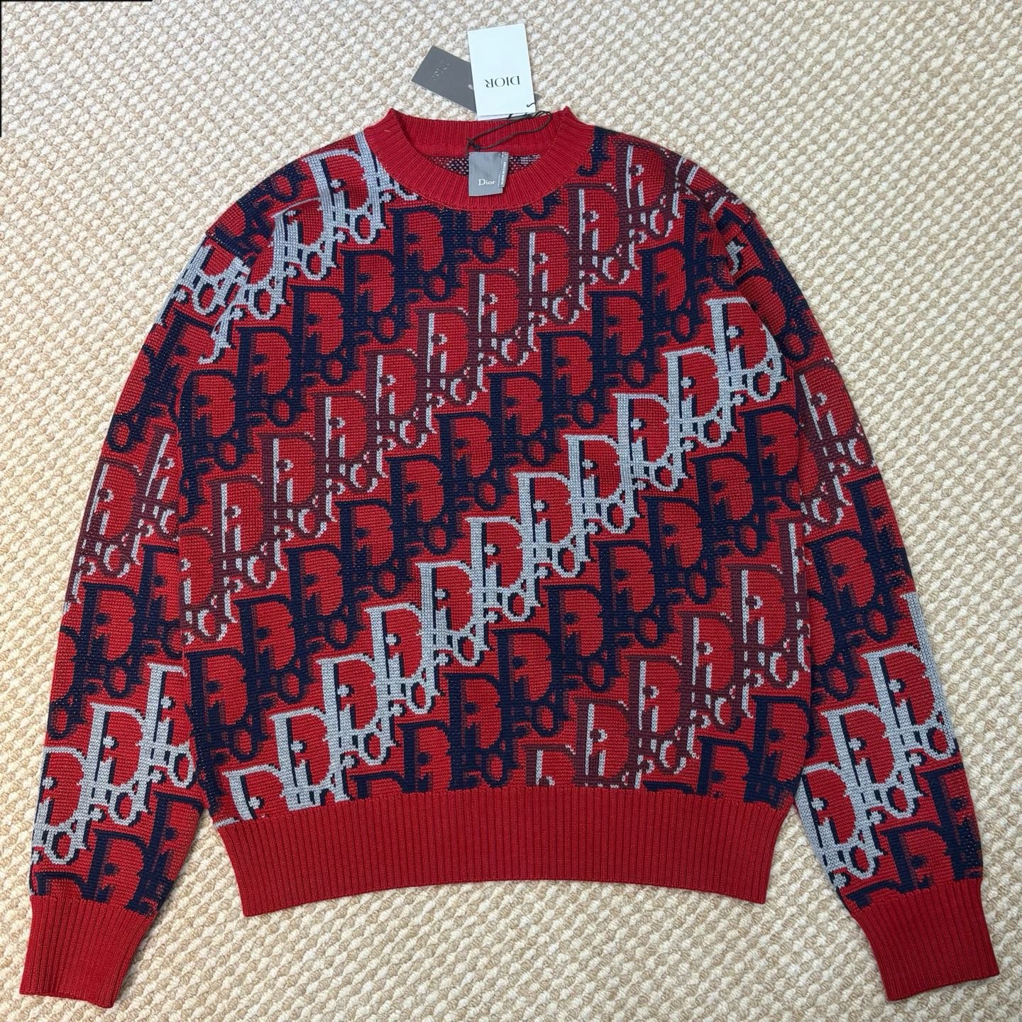 Dior Oblique Sweater in red M6011903
