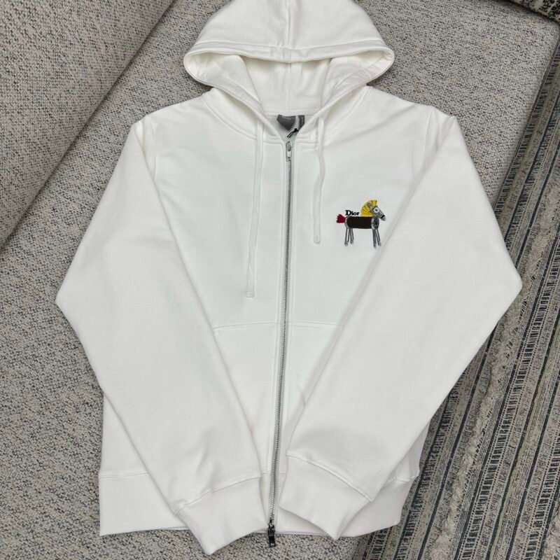 Dior zip-up hooded sweatshirt M6012202