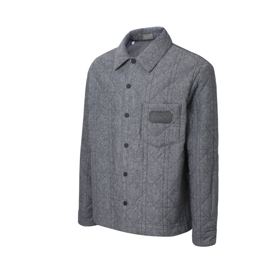 DIOR Embroidered Logo Shirt-style Coat M6012206 - Image 3