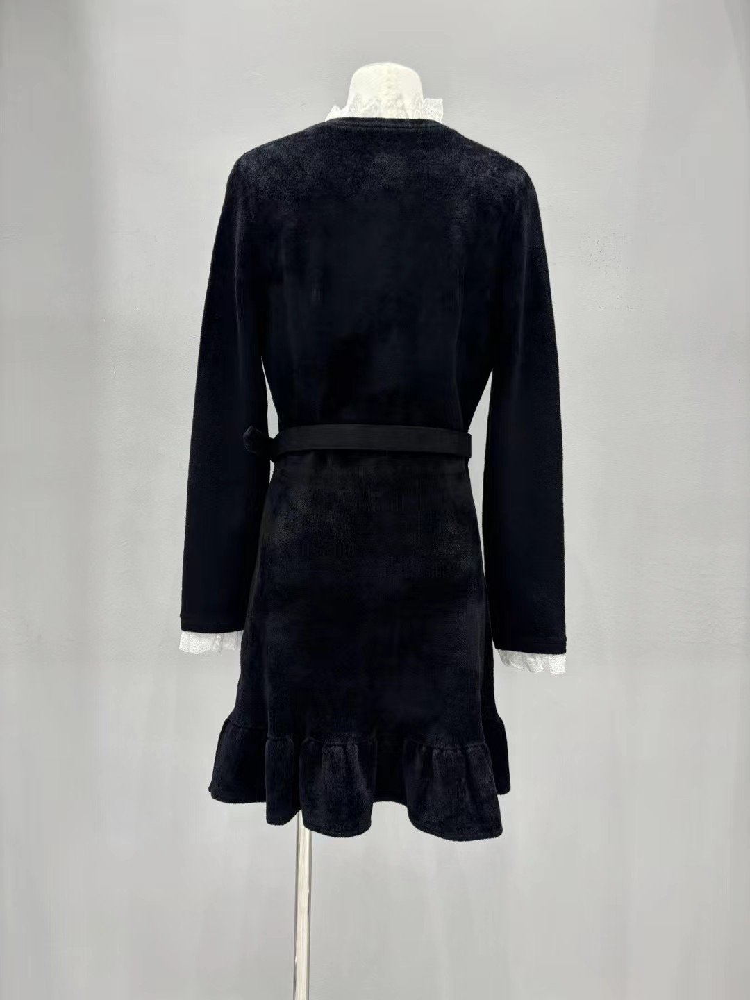 Self-portrait Velvet Snowy Neale Embroidered Lace Decorative Sleeveless Dress W6012208 - Image 6