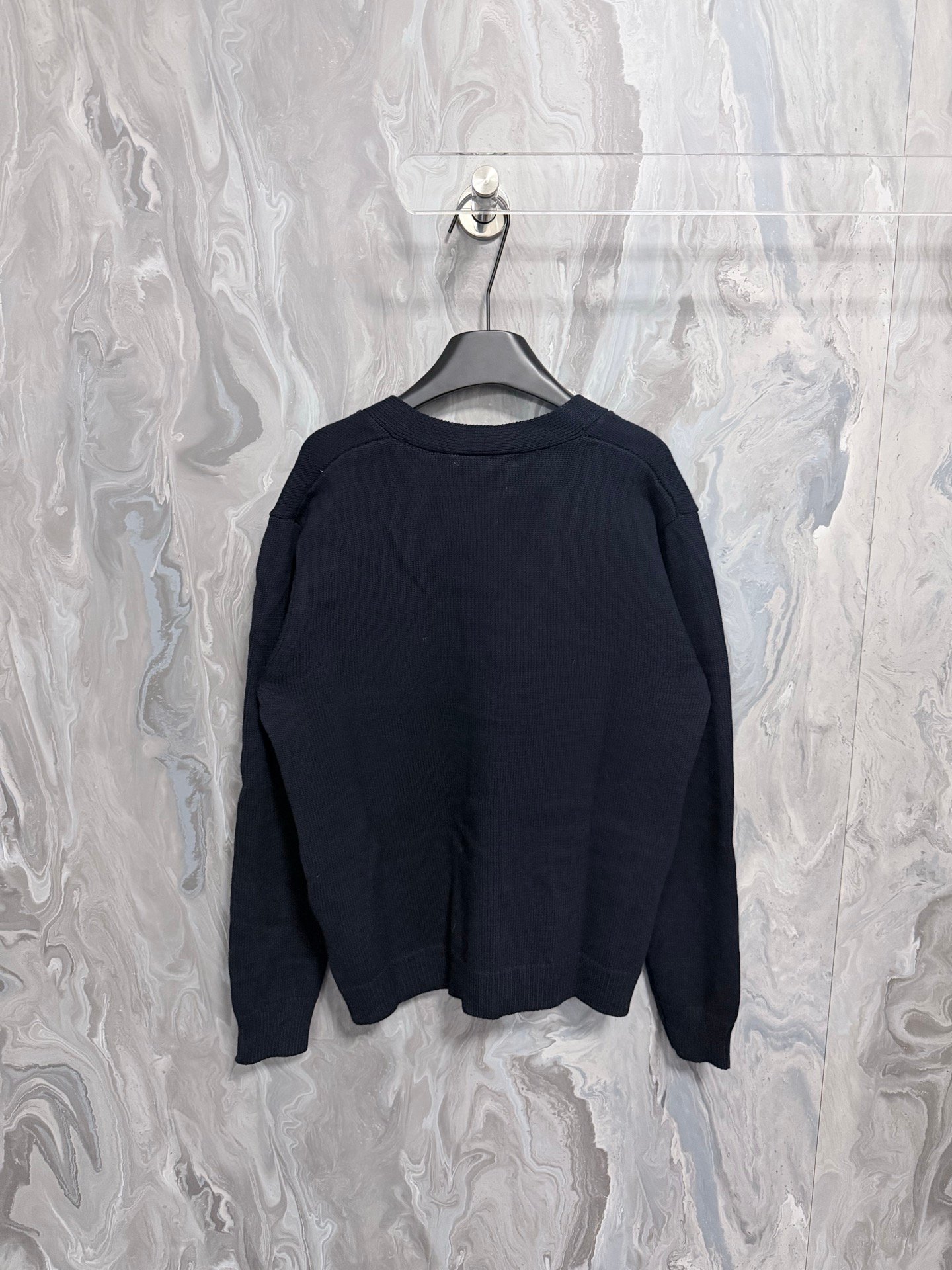 GUCCI Dark Blue Knitted Wool Cardigan M6012305 - Image 6